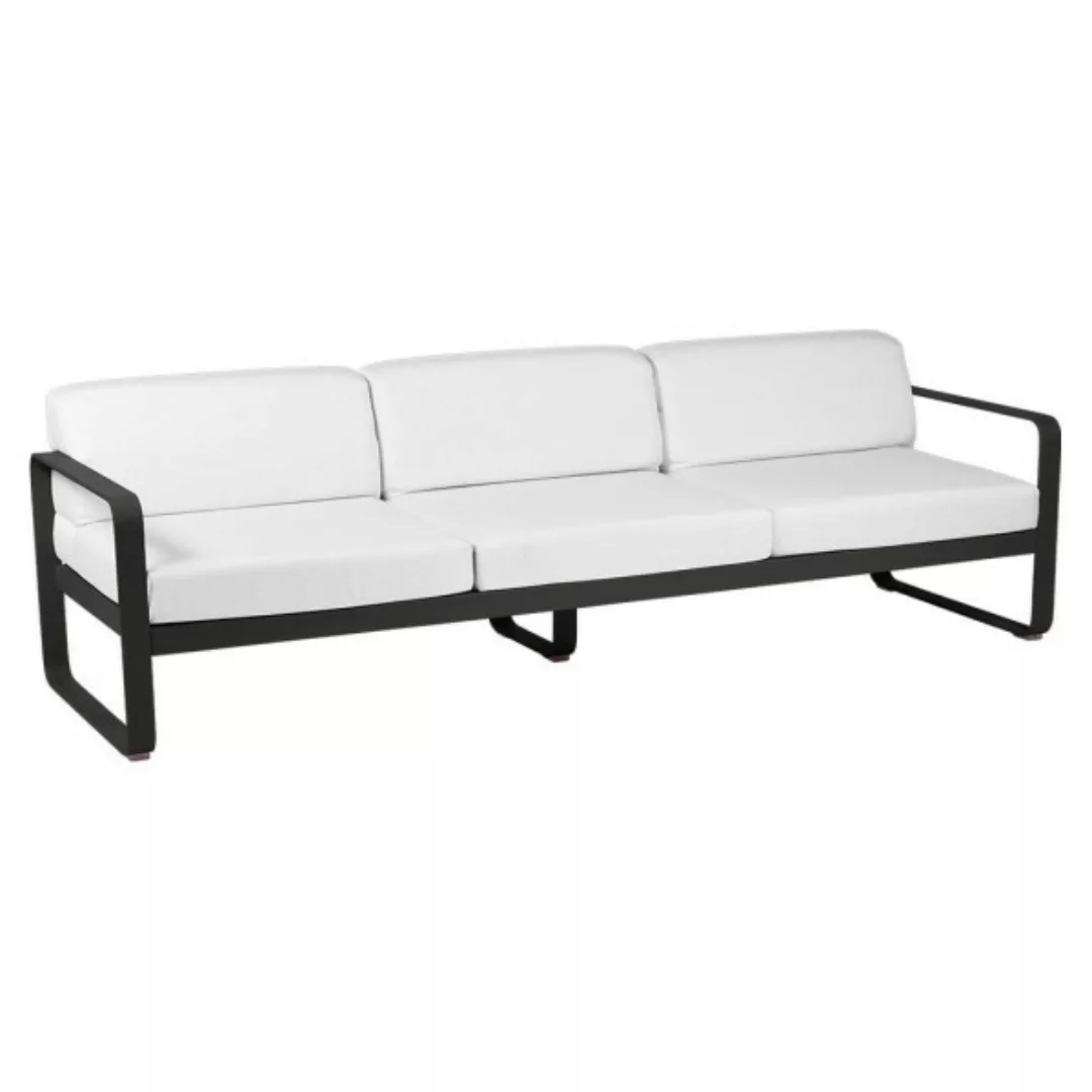 Bellevie 3-Sitzer Lounge-Sofa 42 Lakritze 81 Grauweiß günstig online kaufen