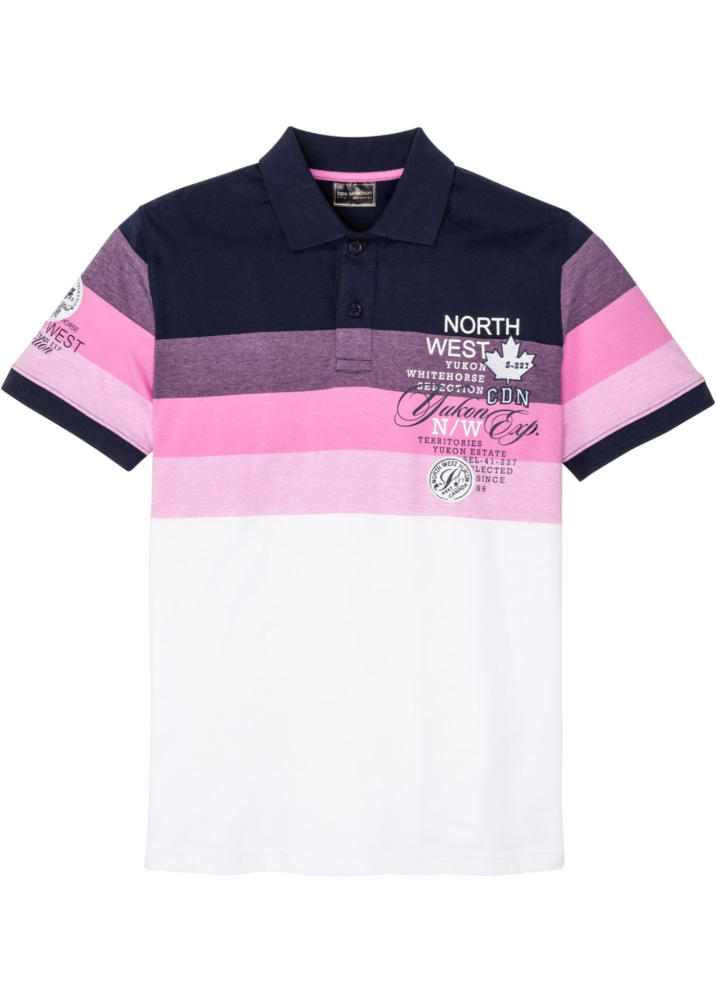 Jersey Poloshirt aus reiner Baumwolle, Kurzarm günstig online kaufen