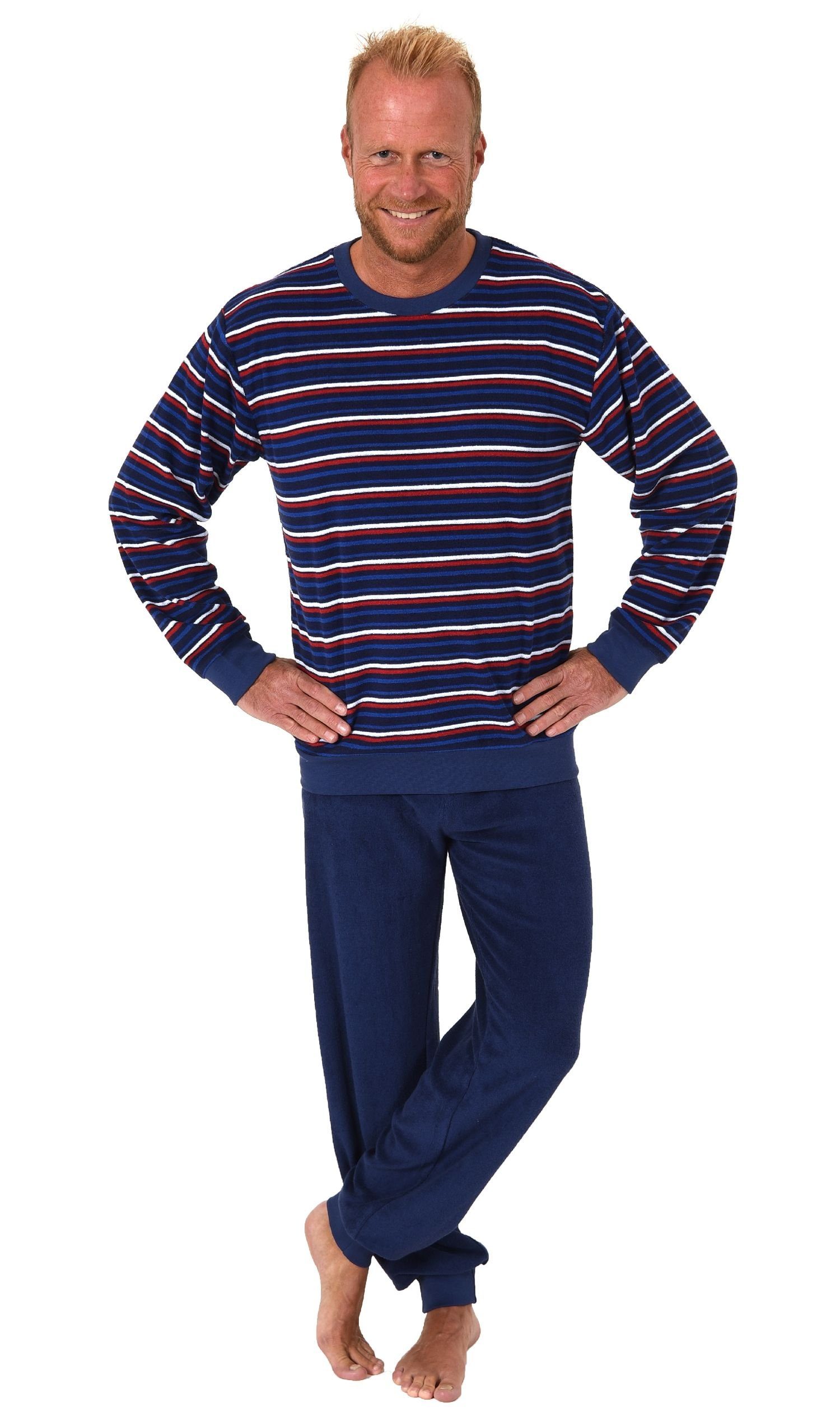 Normann Pyjama Langer Herren Frottee Pyjama, günstig online kaufen