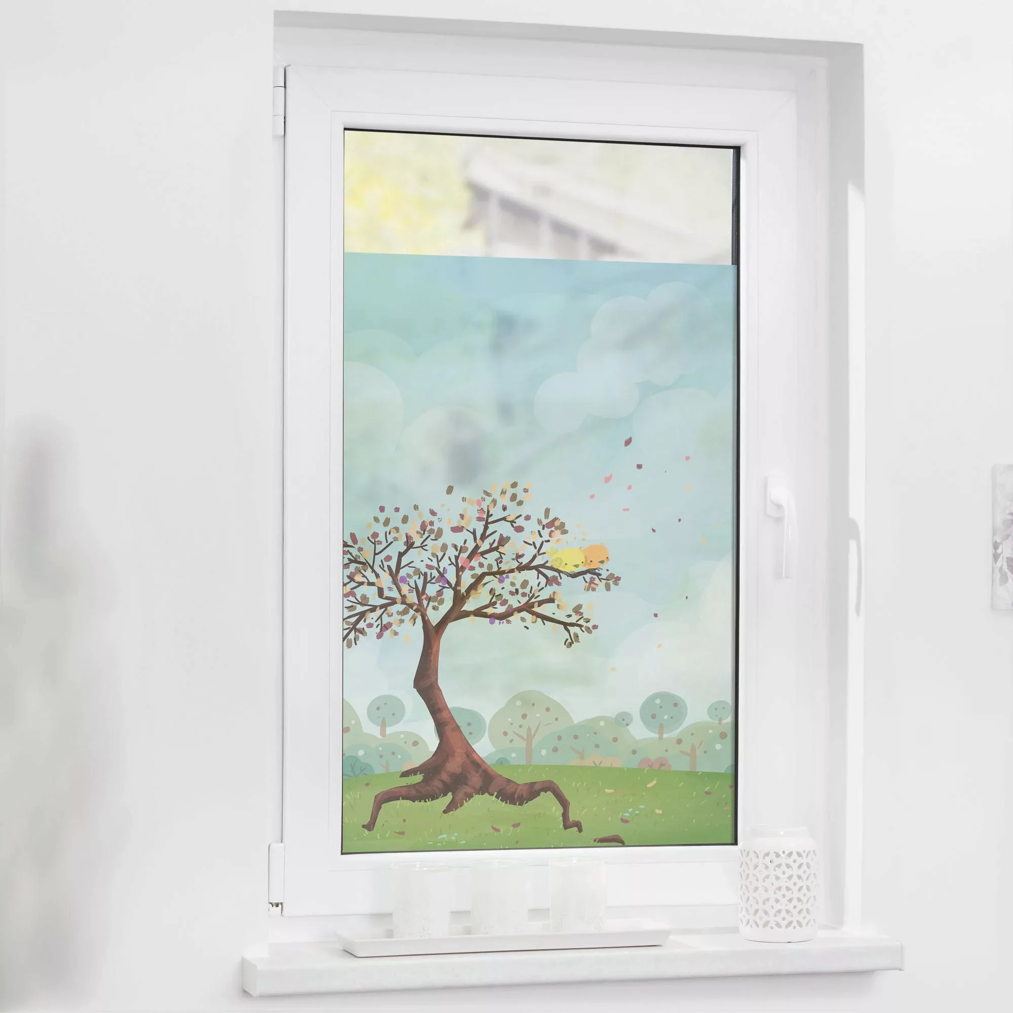 LICHTBLICK ORIGINAL Fensterfolie "Märchenbaum", 1 St., blickdicht, struktur günstig online kaufen