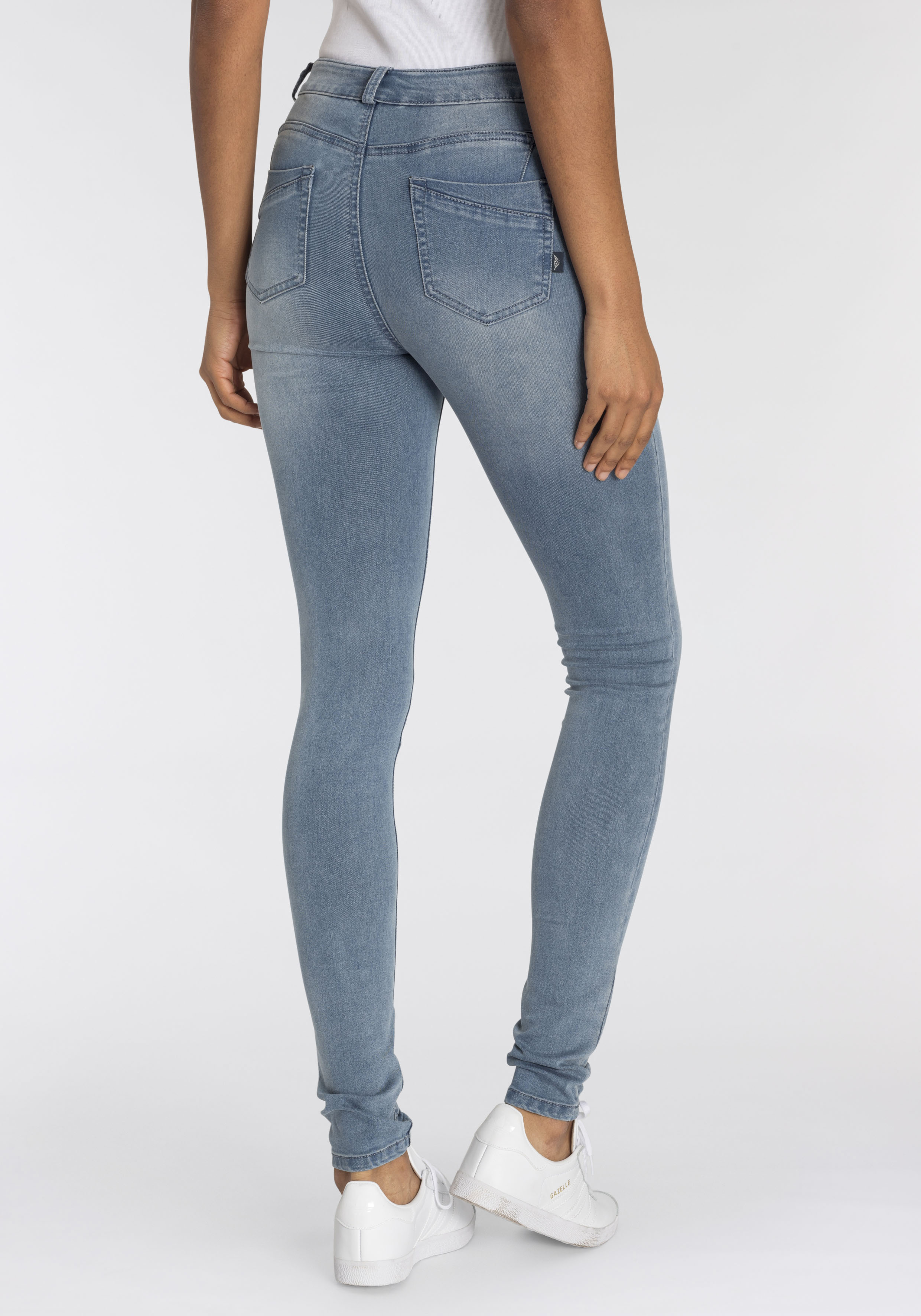 Arizona Skinny-fit-Jeans "Ultra Stretch", High Waist mit Shapingnähten günstig online kaufen