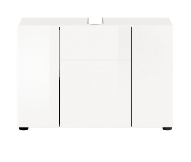Inn.Furn Waschbeckenunterschrank Larik (Badschrank in weiß, Breite 80 cm) H günstig online kaufen
