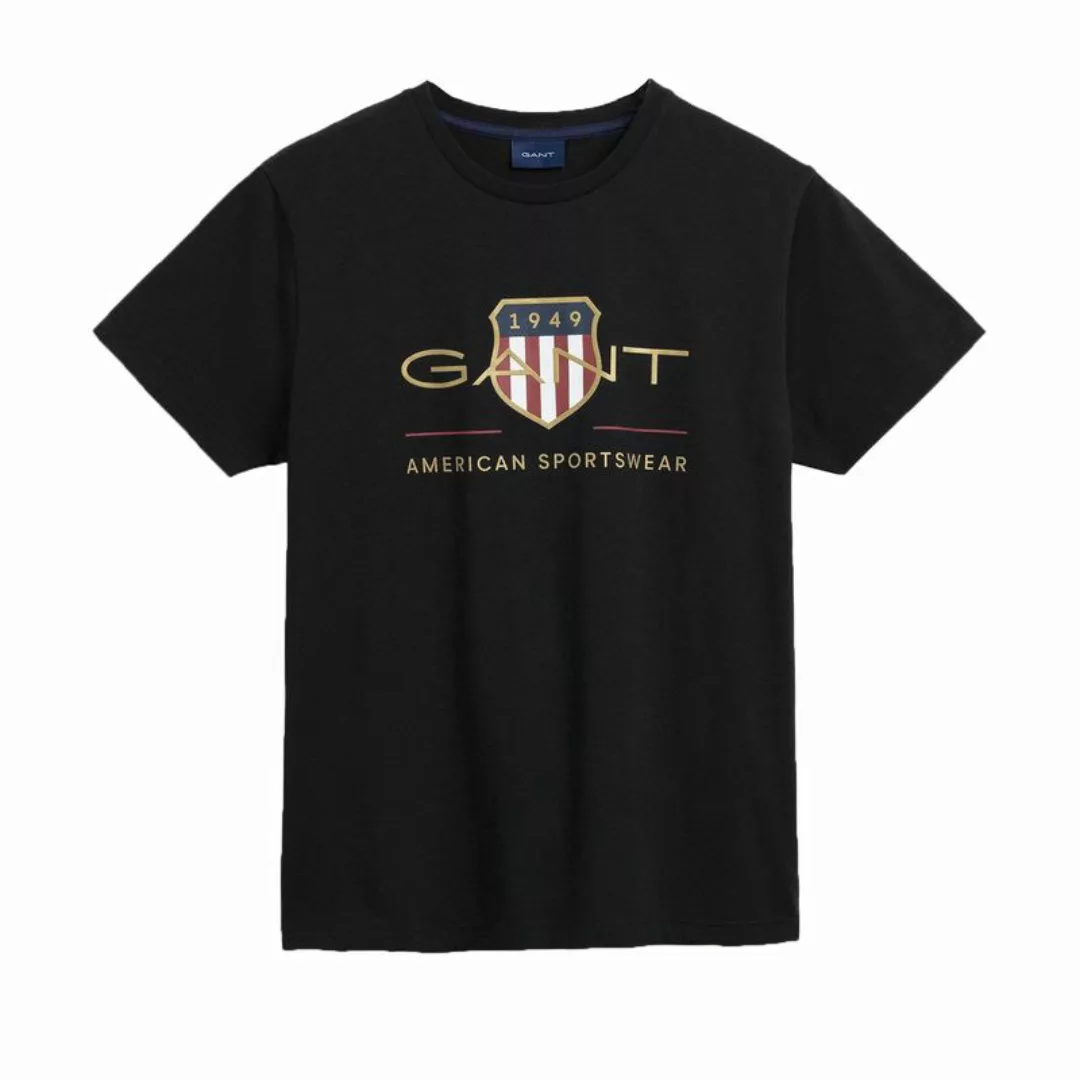 GANT Herren T-Shirt - D2. ARCHIVE SHIELD, Rundhals, kurzarm, Baumwolle, Pri günstig online kaufen