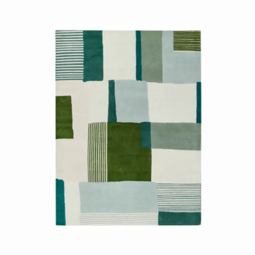 Teppich Boro textil grün / 200 x 300 cm - Handgetuftet - Maison Sarah Lavoi günstig online kaufen