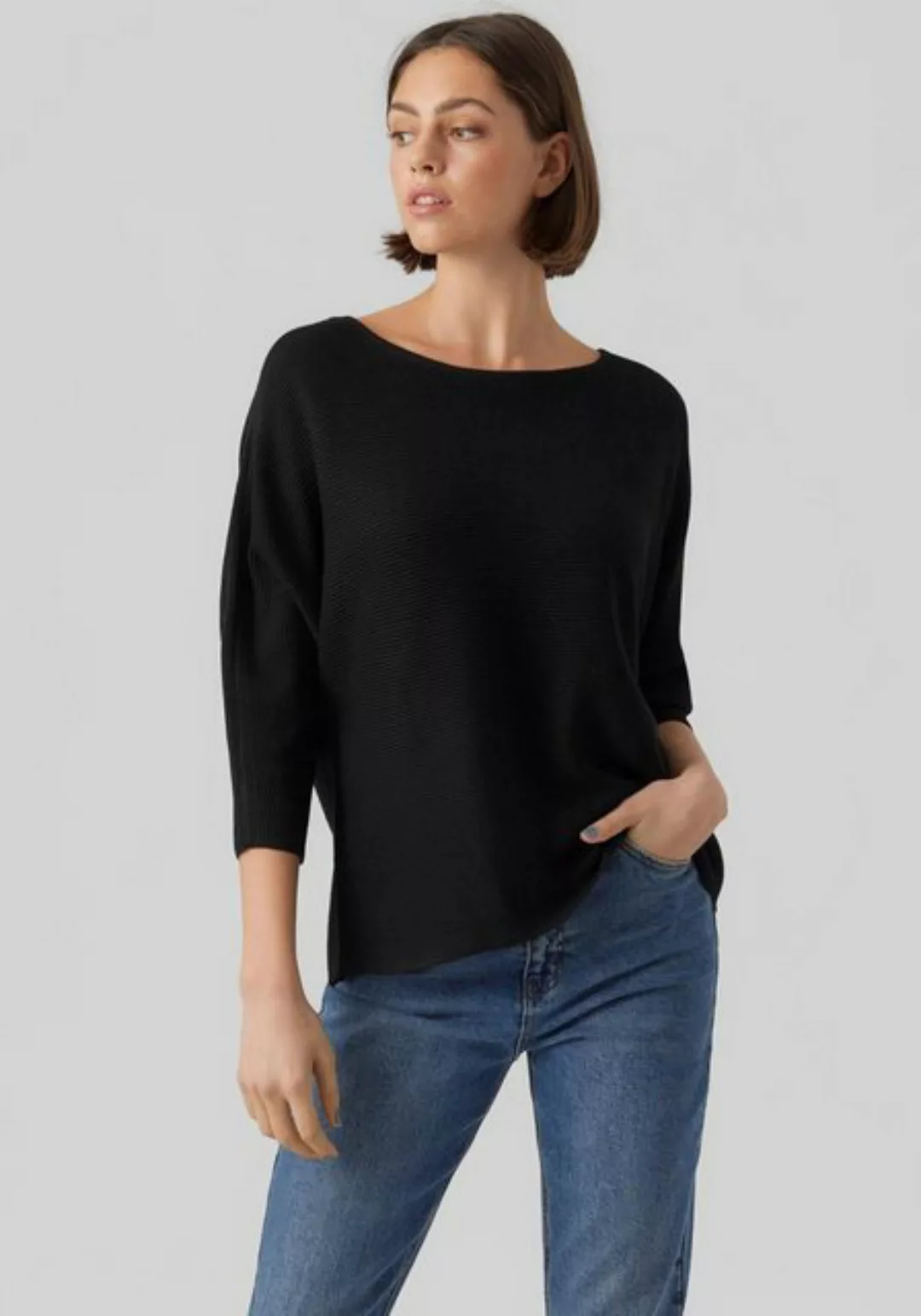 Vero Moda 3/4 Arm-Pullover VMNORA 3/4 BOATNECK BLOUSE NOOS günstig online kaufen