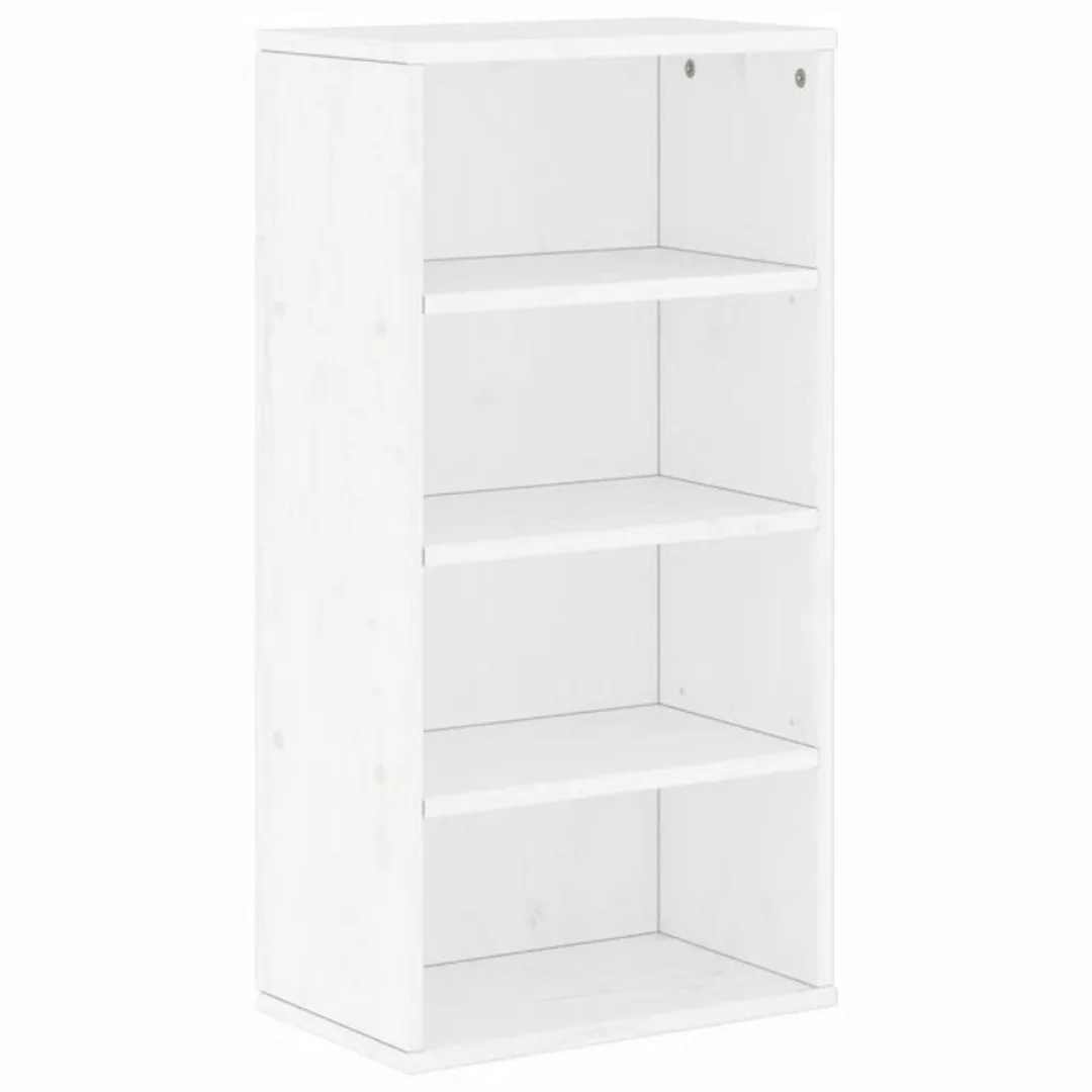 vidaXL Beistellschrank Beistellschrank ODDA Weiß 40x24x79 cm Massivholz Kie günstig online kaufen