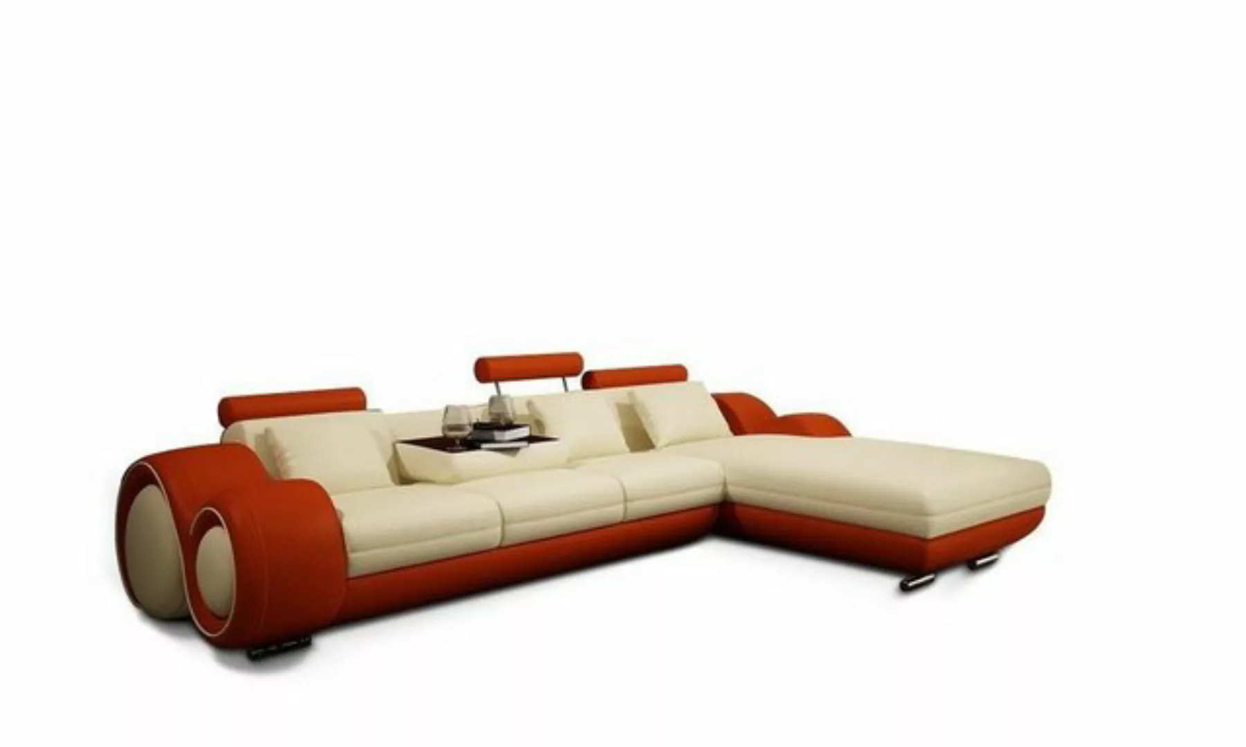 JVmoebel Ecksofa Ecksofa Sofa Couch Polster Wohnlandschaft Leder Eck Sofas günstig online kaufen