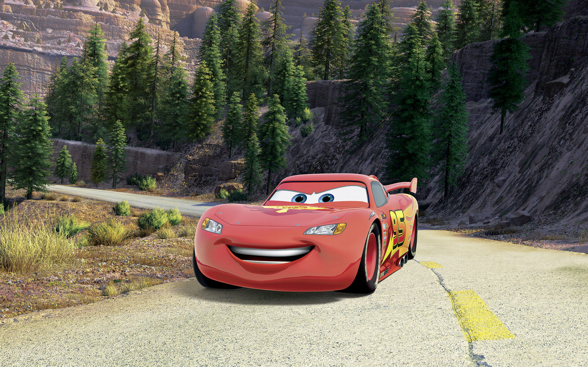 Komar Vlies Fototapete Disney and Pixar Cars Every Road Has A Story Mehrfar günstig online kaufen