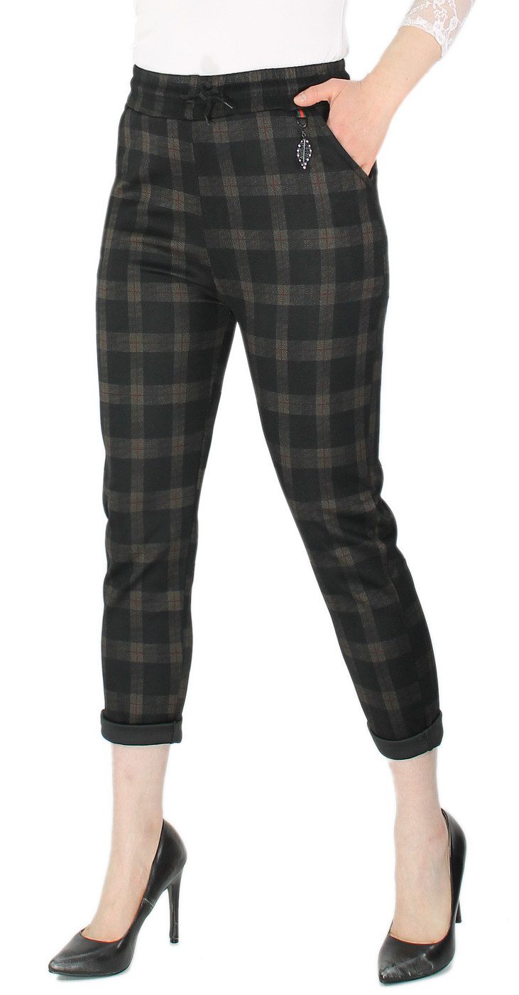 dy_mode Stoffhose Damen Stoffhose kariert – günstig online kaufen
