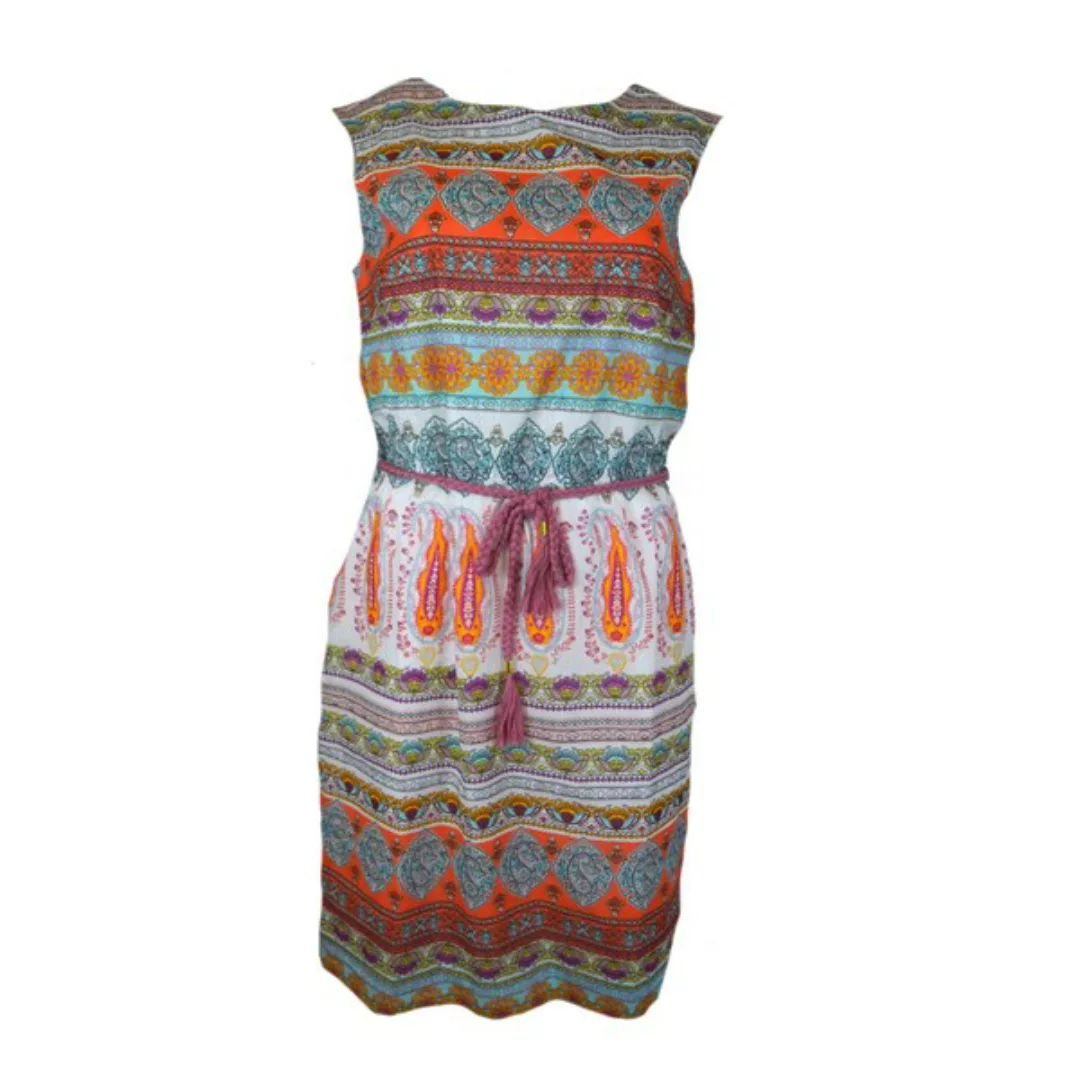 Kleid Ärmellos Mit Gürtel Paisley Ocean Wave günstig online kaufen