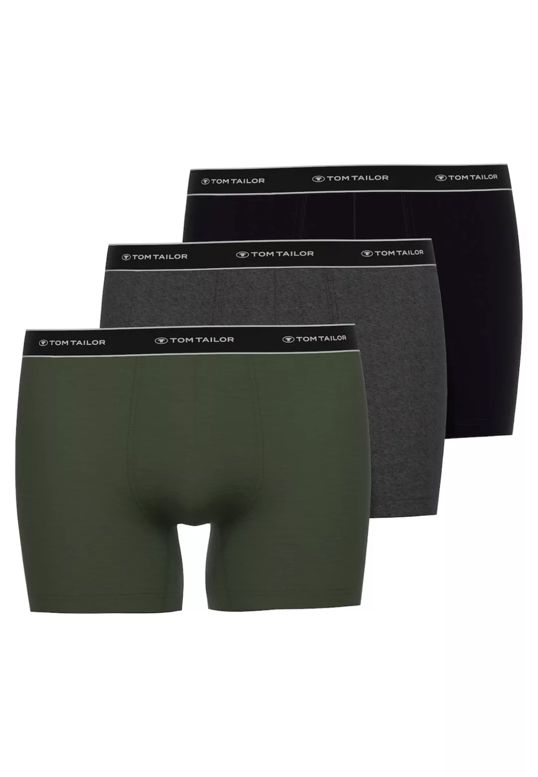 TOM TAILOR Boxershorts "Buffer", (3er Pack), bequem, basic, eng, atmungsakt günstig online kaufen