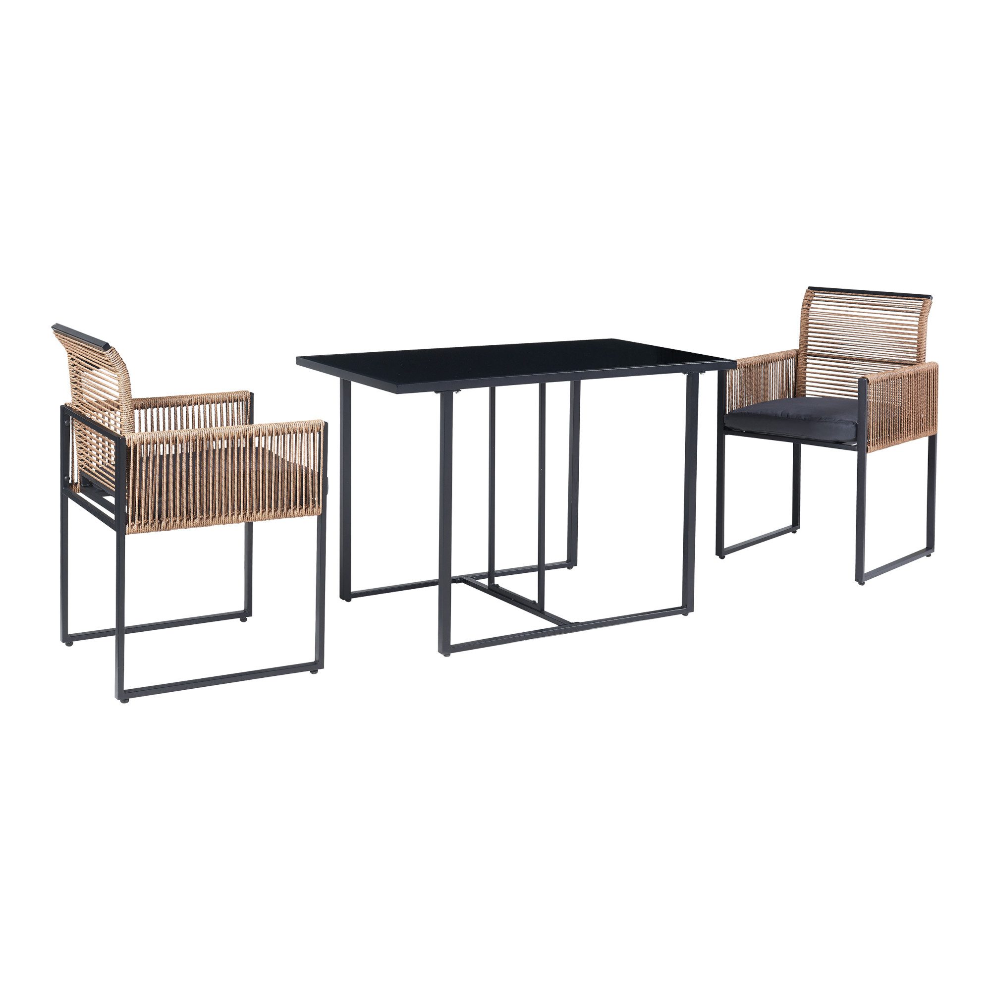 casa.pro Garten-Essgruppe, (Set, 3-tlg., 1 Tisch, günstig online kaufen