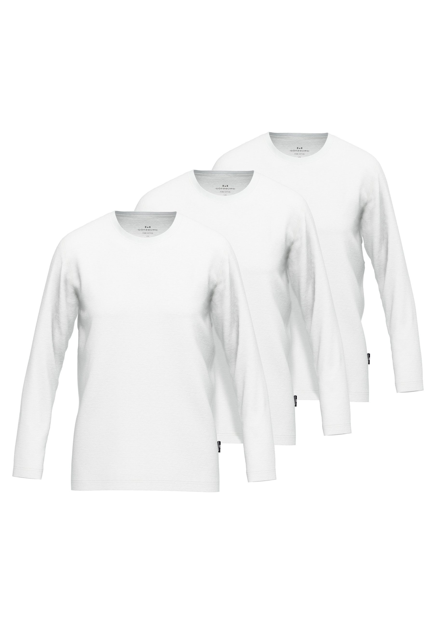 GÖTZBURG Unterziehshirt GÖTZBURG Herren Longsleeve weiß günstig online kaufen