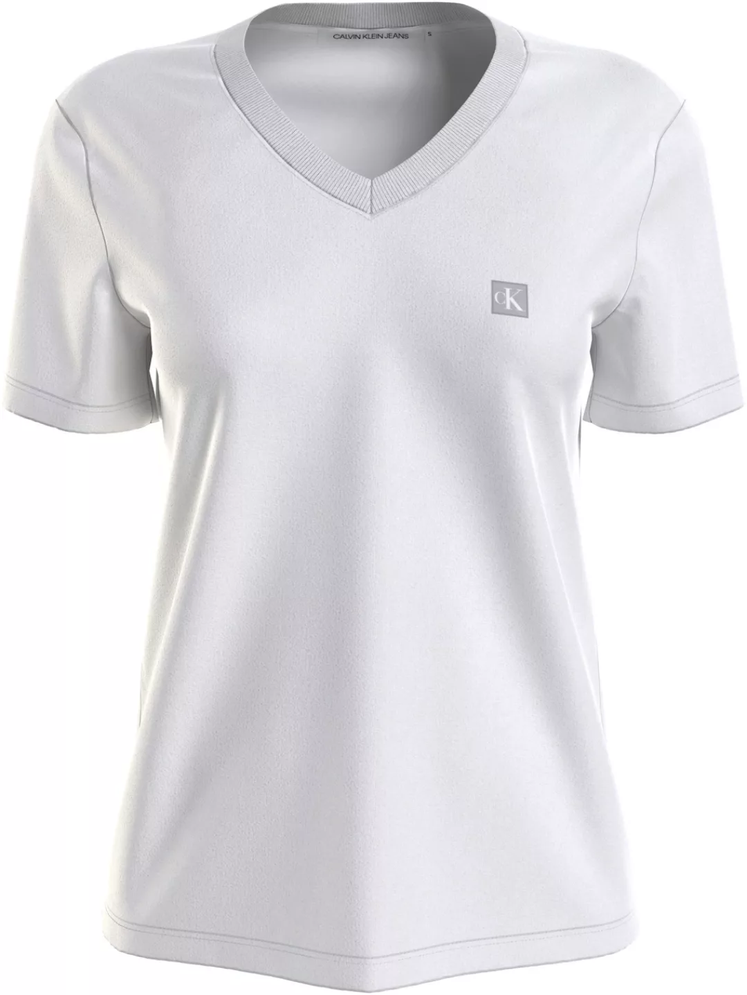 Calvin Klein Jeans T-Shirt "CK EMBRO BADGE V-NECK TEE", mit Logomarkenlabel günstig online kaufen