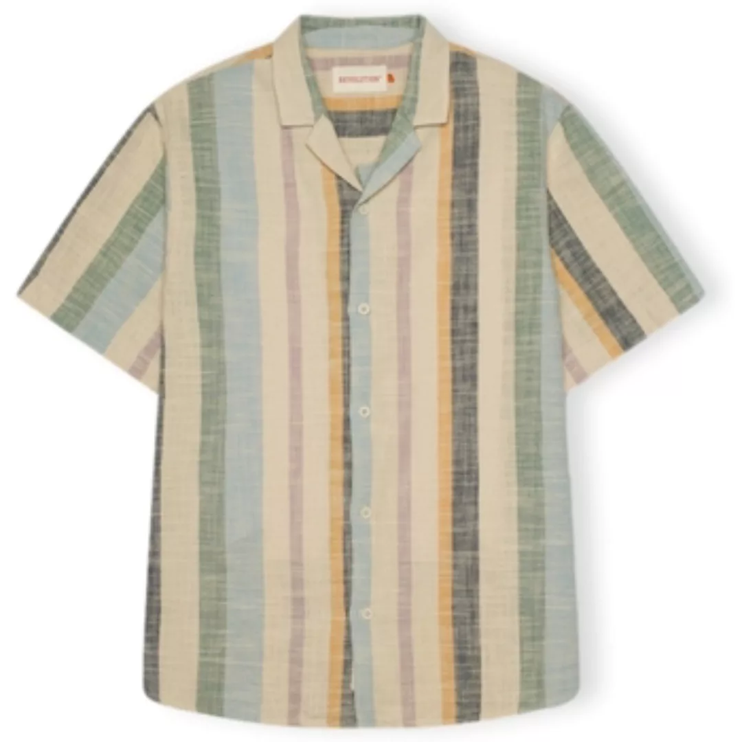 Rvlt Revolution  Hemdbluse Cuban Shirt S/S 3918 - Dustgreen günstig online kaufen