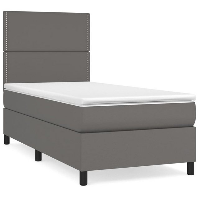 vidaXL Boxspringbett Bett Boxspringbett mit Matratze Kunstleder (100x 200 c günstig online kaufen