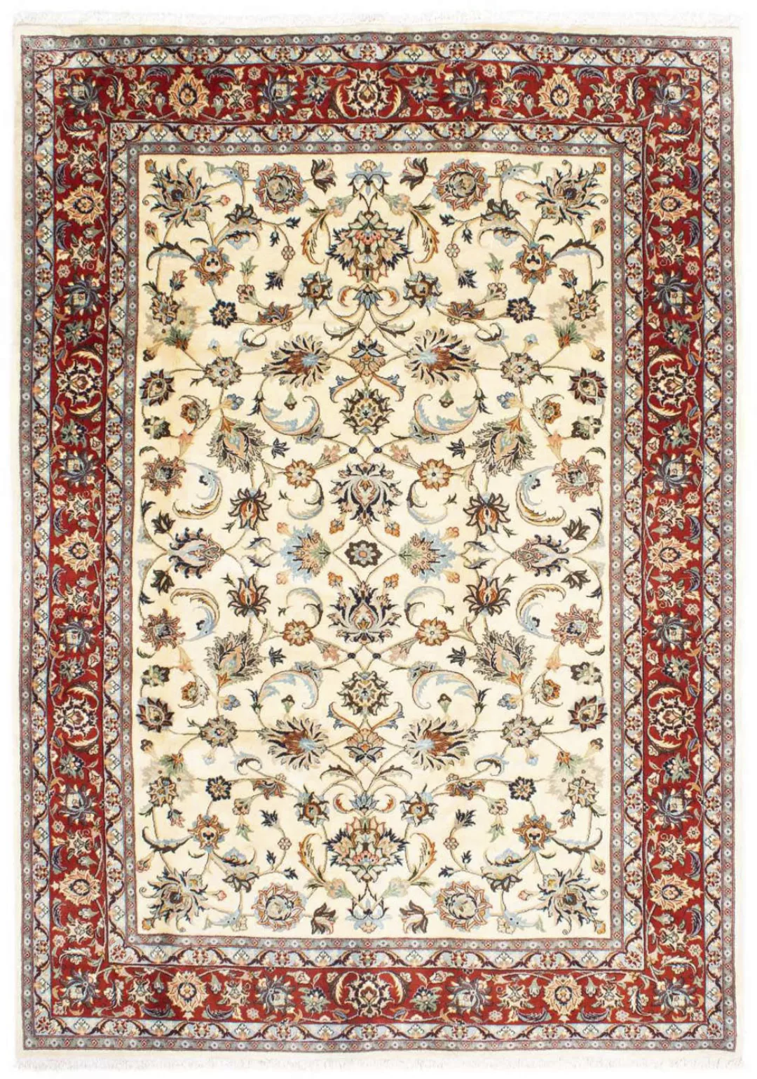 morgenland Wollteppich »Maschad Blumenmuster Blu scuro 300 x 200 cm«, recht günstig online kaufen