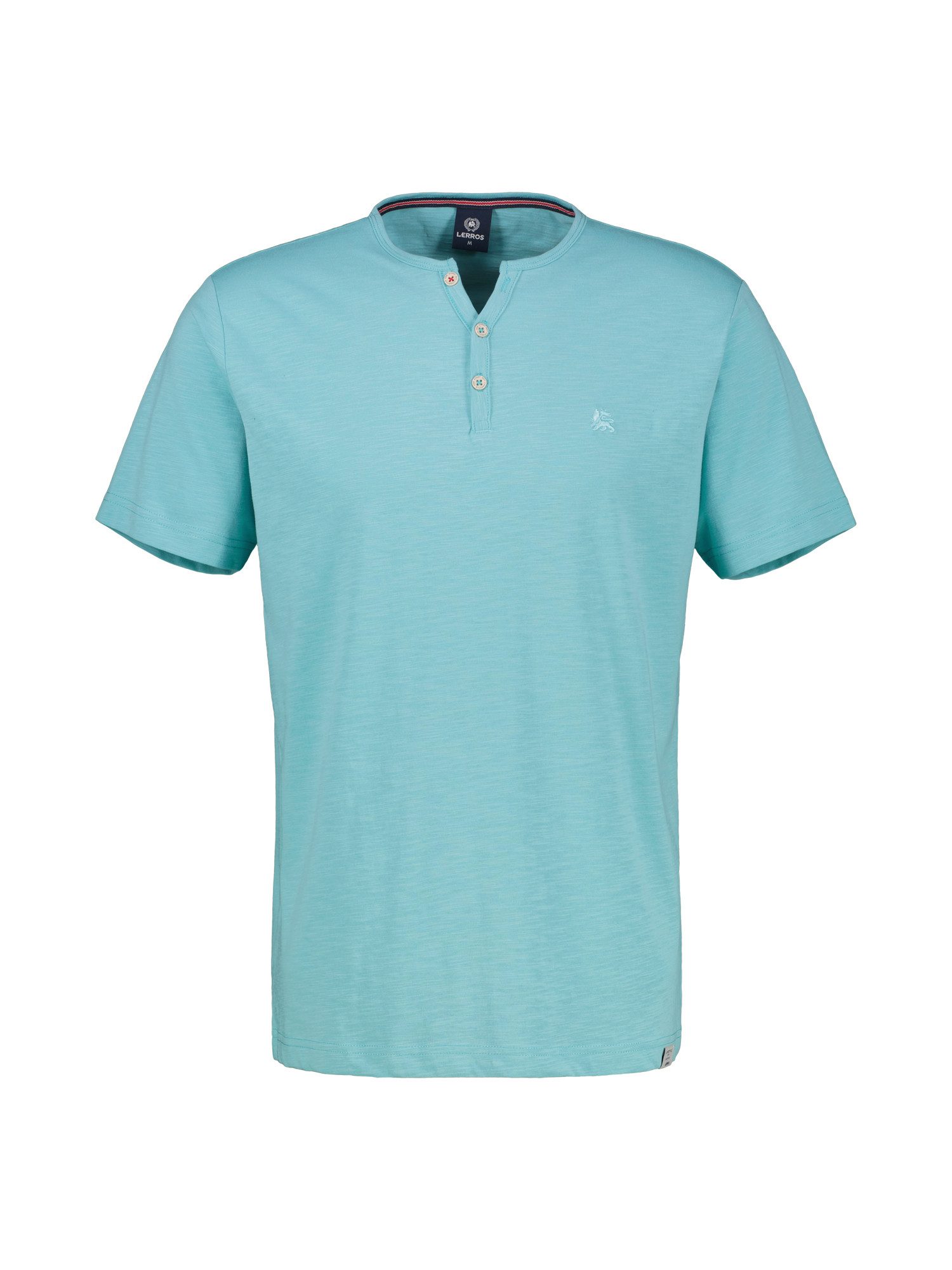 LERROS Henleyshirt "LERROS Unifarbenes Serafino-Shirt in Großen Größen" günstig online kaufen