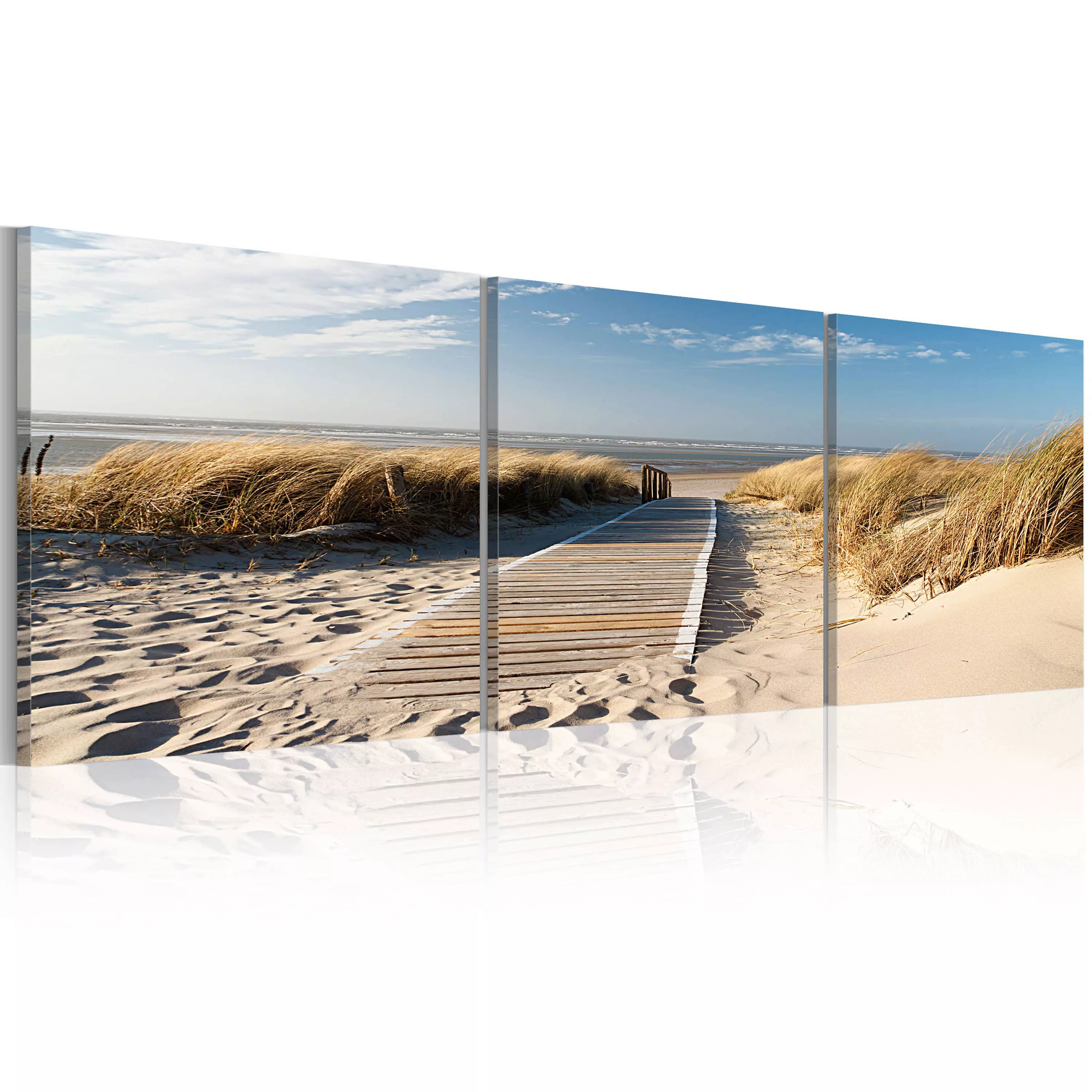 Wandbild - Beach (Triptych) günstig online kaufen