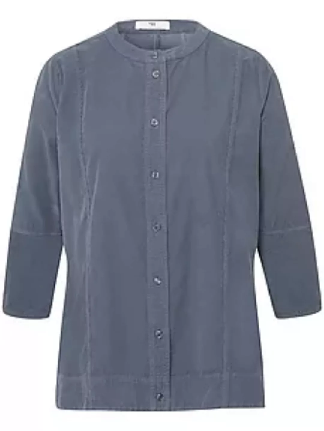 Cord-Bluse 3/4-Arm Peter Hahn blau günstig online kaufen