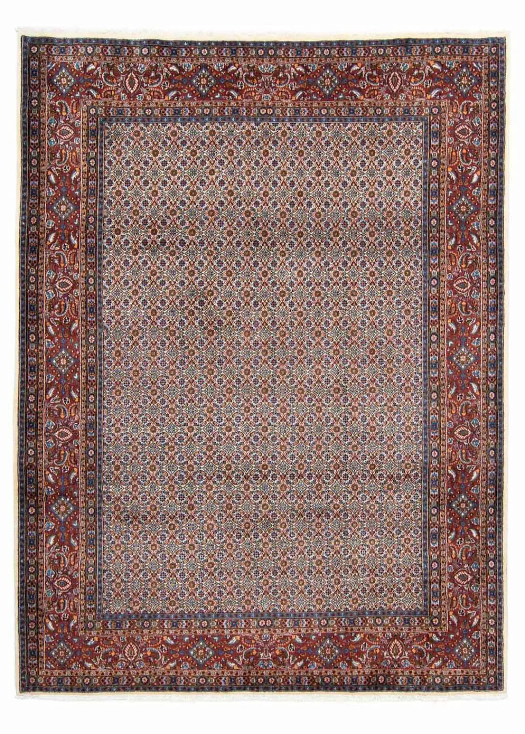 morgenland Wollteppich »Moud Medaillon Blu scuro 240 x 165 cm«, rechteckig, günstig online kaufen