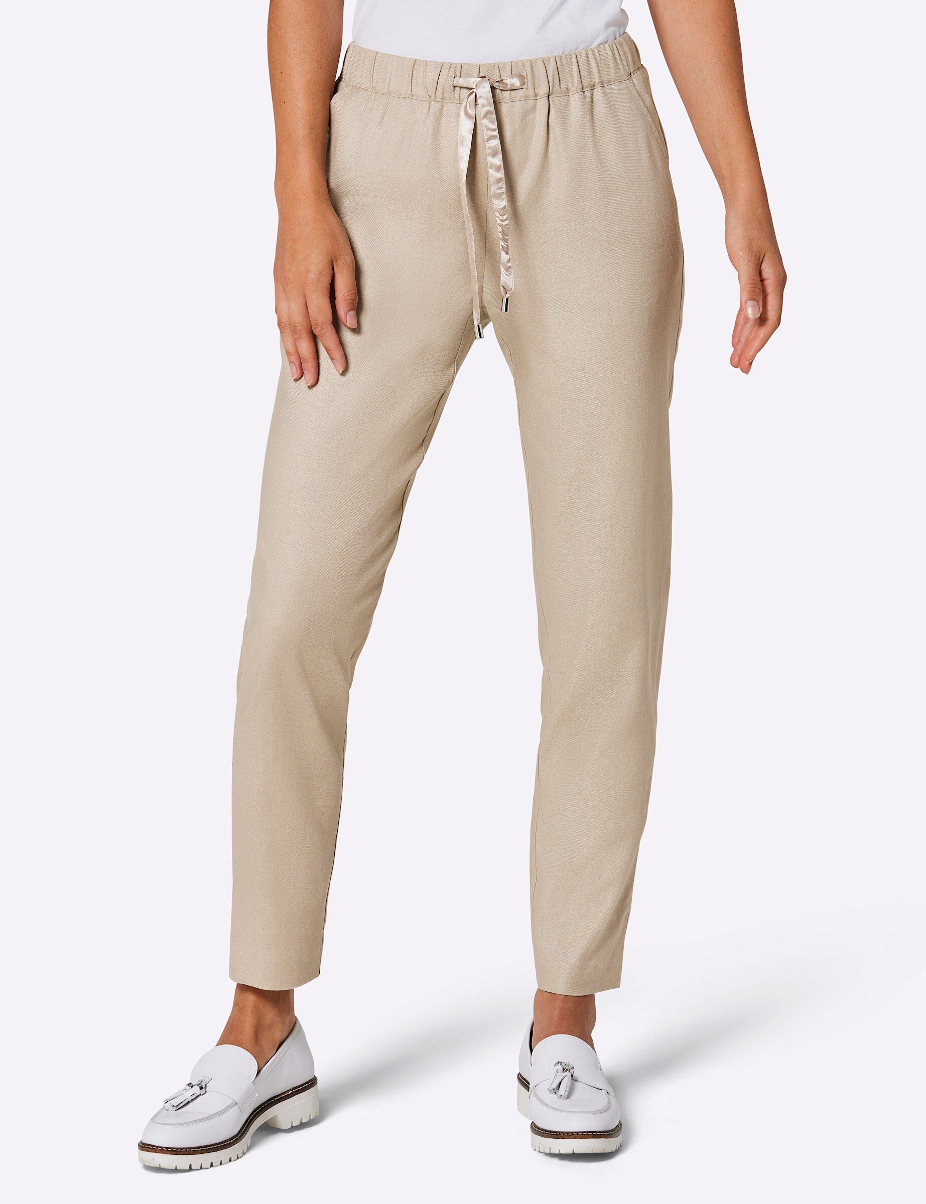 creation L Jerseyhose Leinen-Viskose-Hose Innenbeinlänge ca. günstig online kaufen