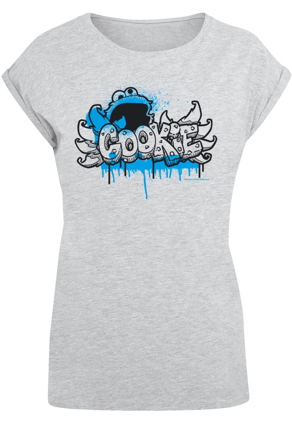 F4NT4STIC T-Shirt "Sesamstraße Cookie Fingers Graffiti", Premium Qualität, günstig online kaufen