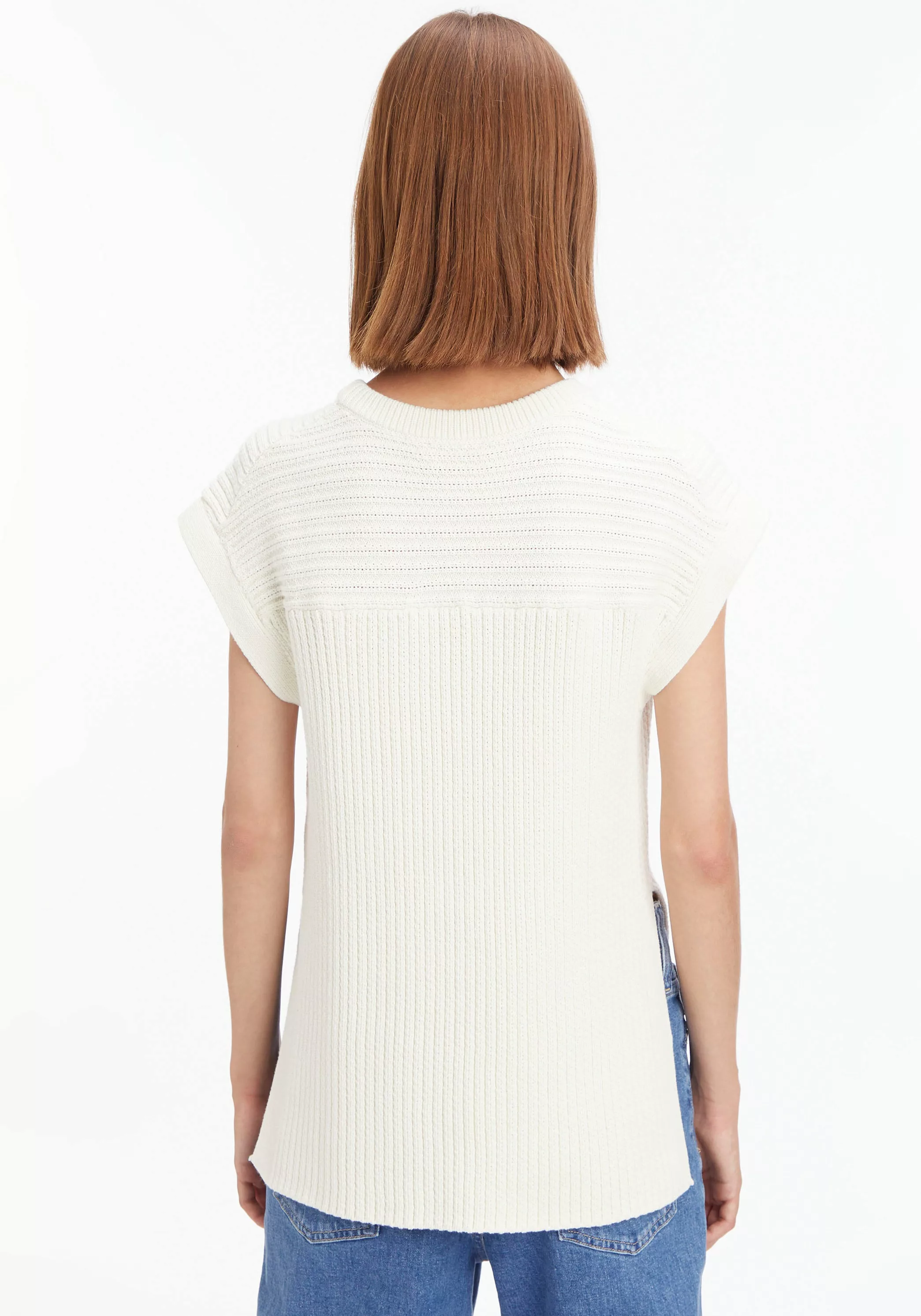Calvin Klein Strickpullover mit Rundhalsausschnitt günstig online kaufen