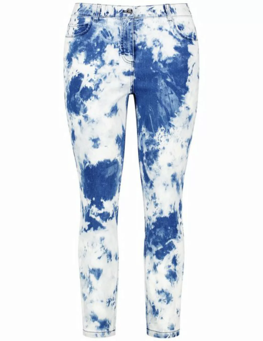 Samoon Stretch-Jeans 7/8 Jeans mit Batik-Print Betty günstig online kaufen