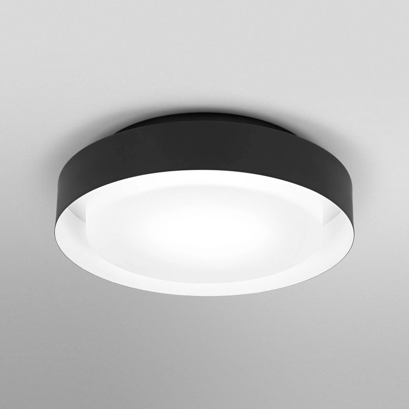 OSRAM Deckenlampe ORBIS MADRID, schwarz, Ø 29 cm Metall/Glas günstig online kaufen