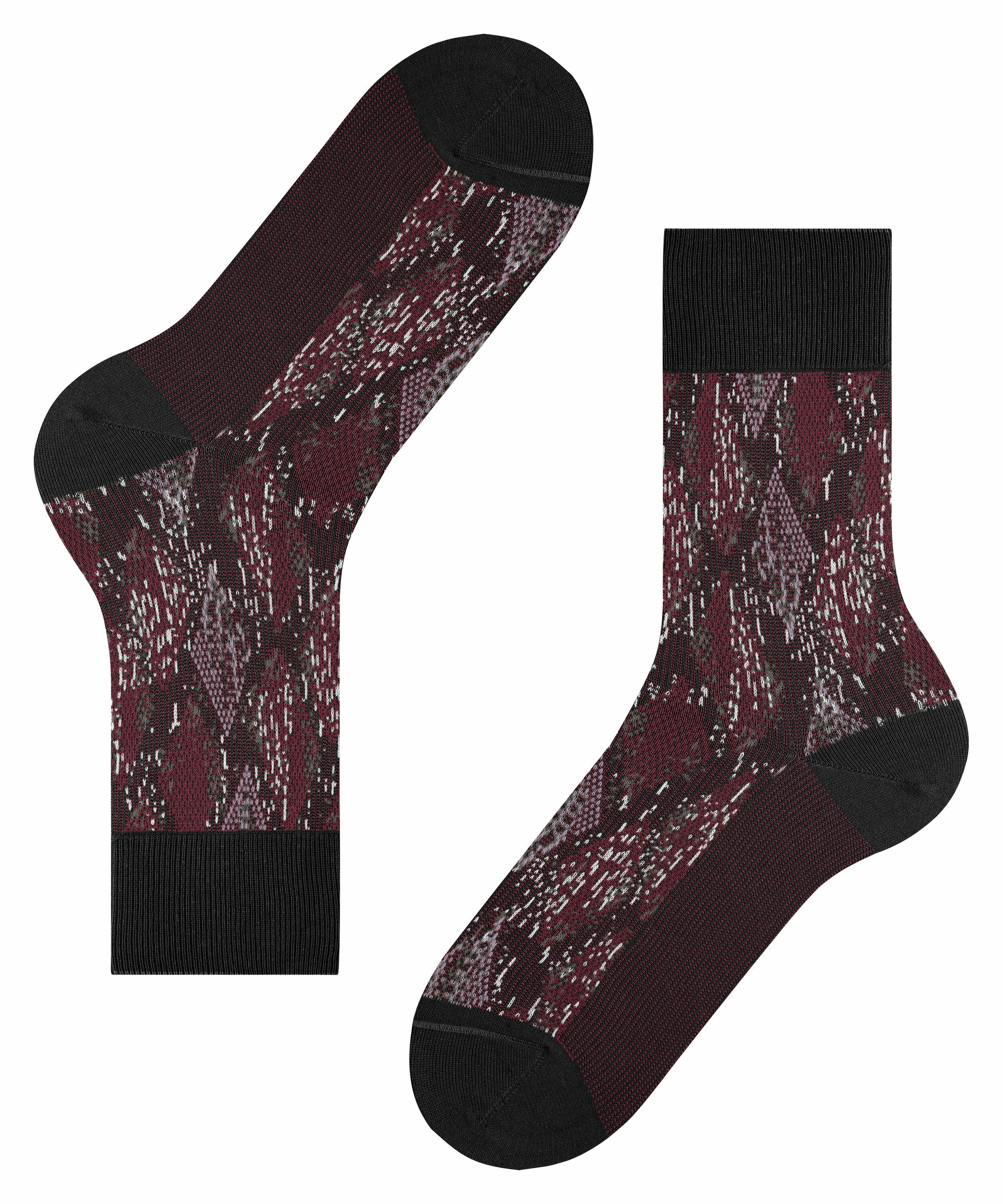 FALKE Urban Jungle Herren Socken, 39-40, Schwarz, AnderesMuster, Baumwolle günstig online kaufen