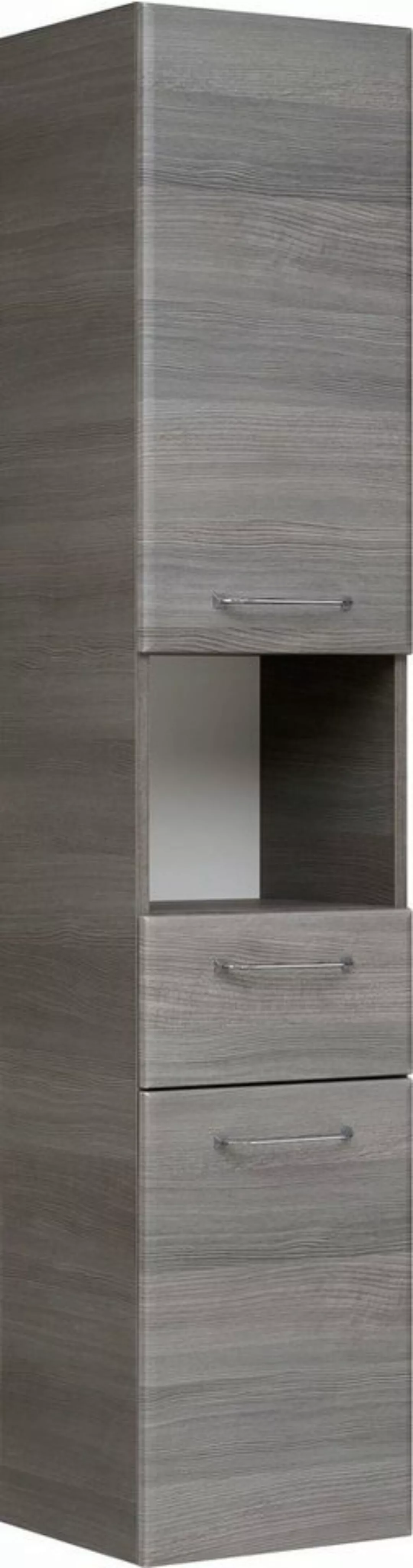 Saphir Hochschrank Quickset Badschrank 35 cm breit, 2 Türen, 1 Nische, 1 Sc günstig online kaufen