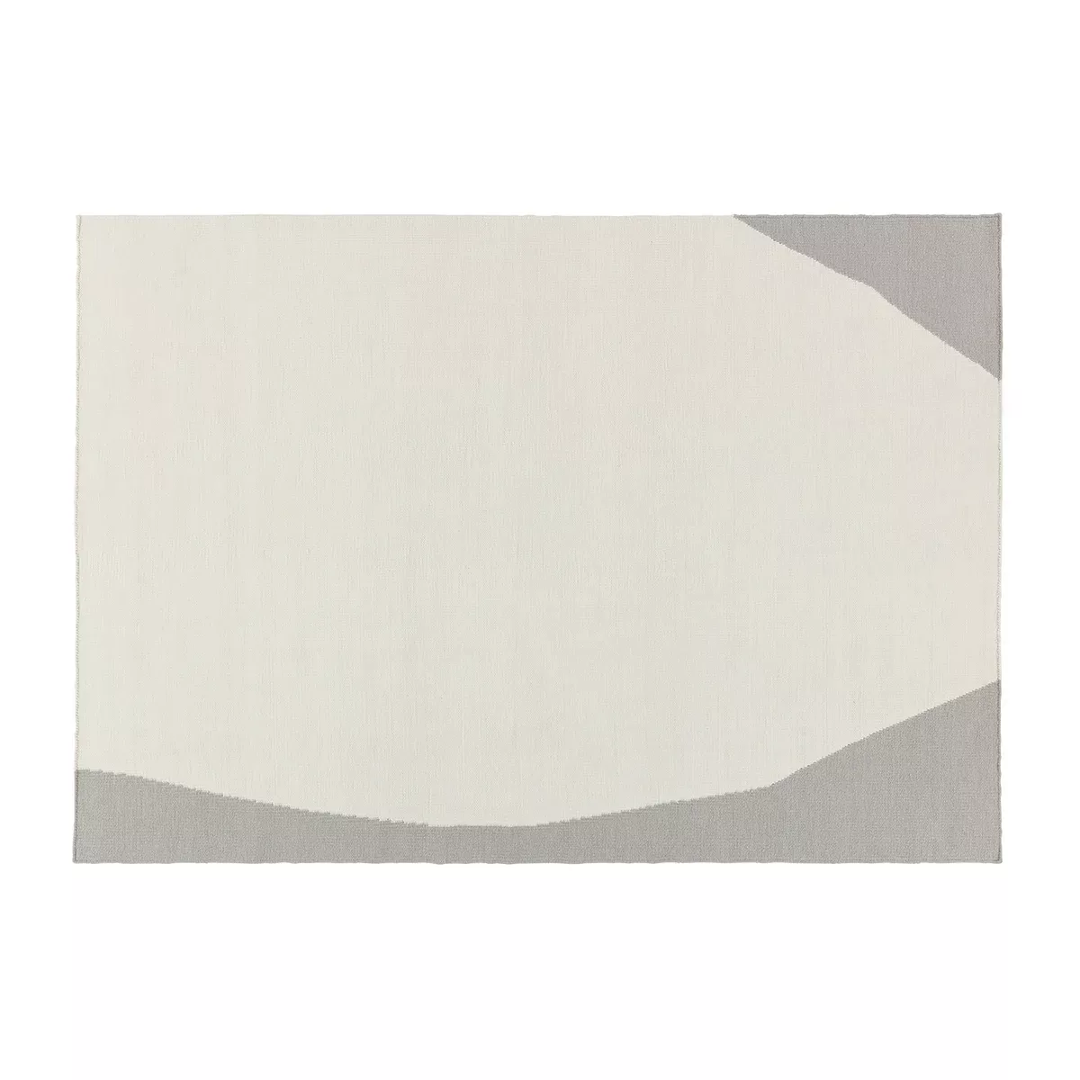 Flow Kelimteppich weiß-grau 200x300 cm günstig online kaufen