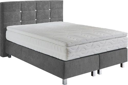 Westfalia Schlafkomfort Boxspringbett, mit Knöpfen in Kristalloptik, wahlwe günstig online kaufen