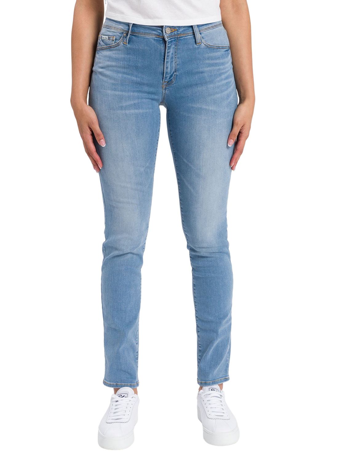 Cross Jeans Damen Jeans ANYA - Slim Fit - Blau - Sky Blue Washed günstig online kaufen