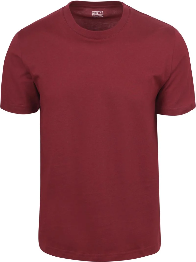 King Essentials The Steve T-Shirt Burgundy - Größe L günstig online kaufen