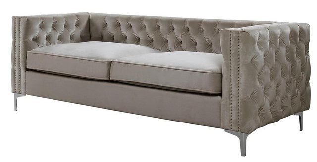 Xlmoebel 3-Sitzer Dreisitzer Chesterfield Sofa mit modernem Design aus text günstig online kaufen