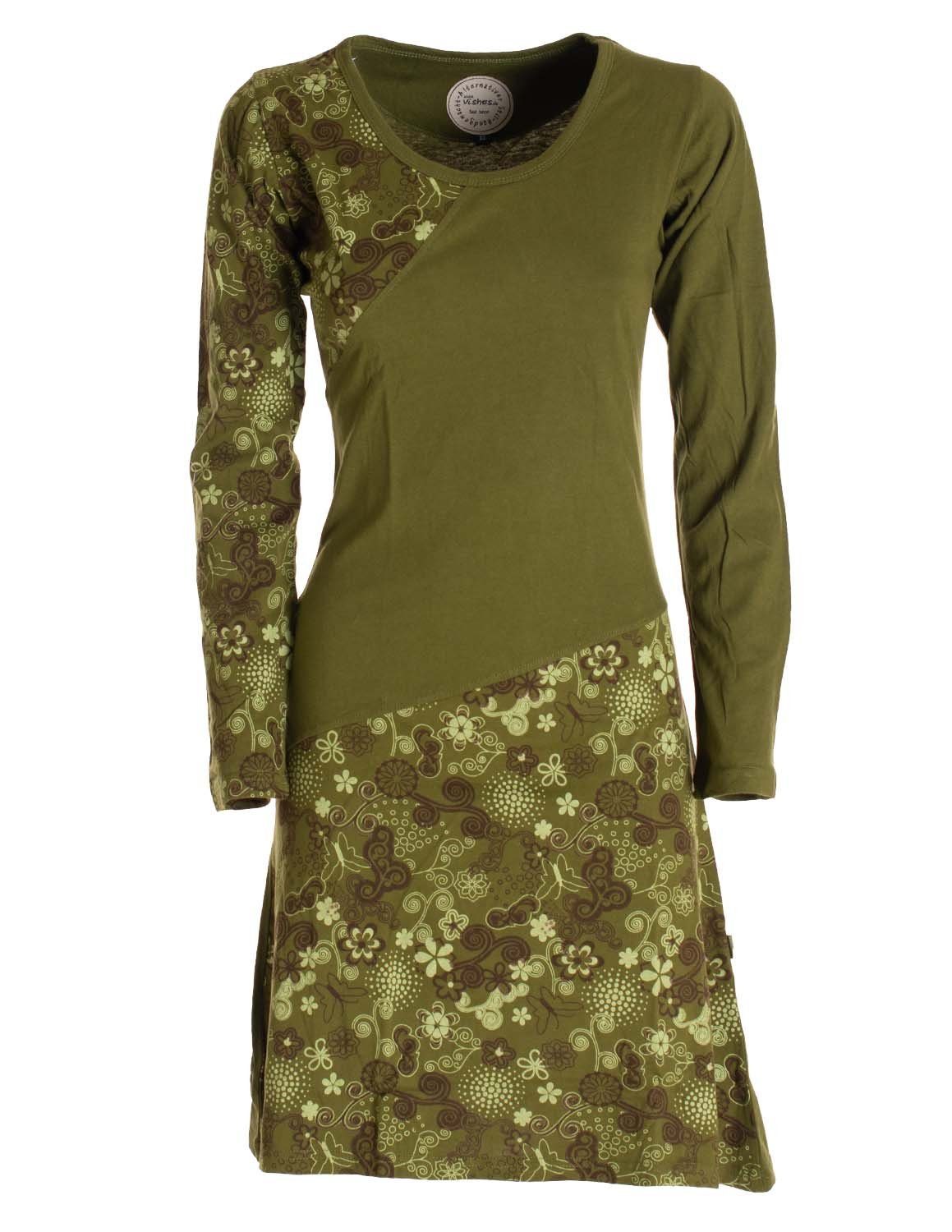 Vishes Jerseykleid Asymmetrisches Langarm Jersey Kleid günstig online kaufen