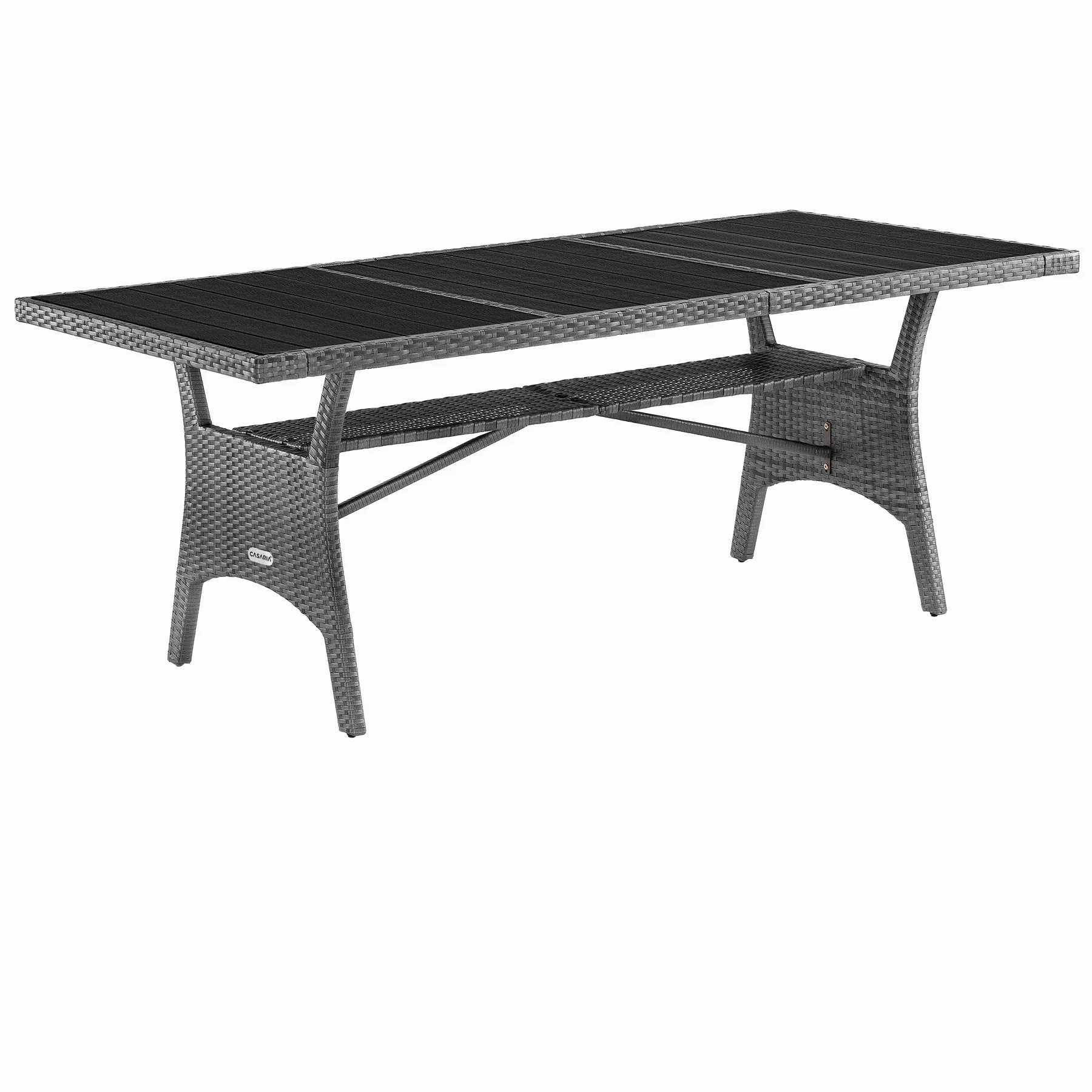 Casaria Gartentisch (1-St), Wetterfest 190x90x75cm WPC günstig online kaufen