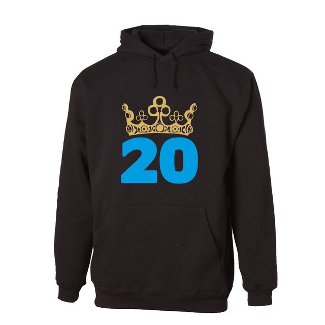 G-graphics Hoodie 20 – mit Krone zum 20ten Geburtstag mit trendigem Frontpr günstig online kaufen