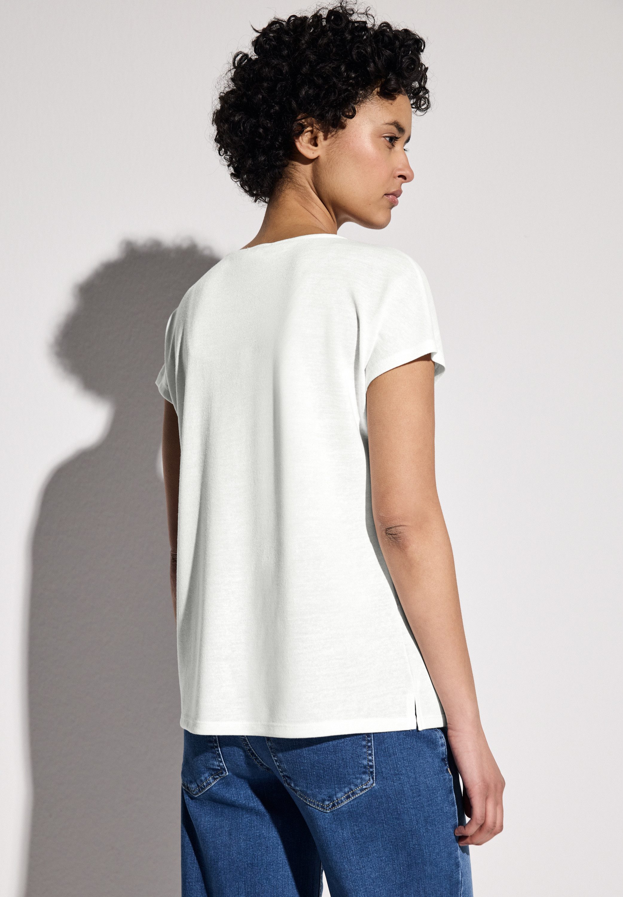 STREET ONE Shirttop mit seitlichen Schlitzen günstig online kaufen