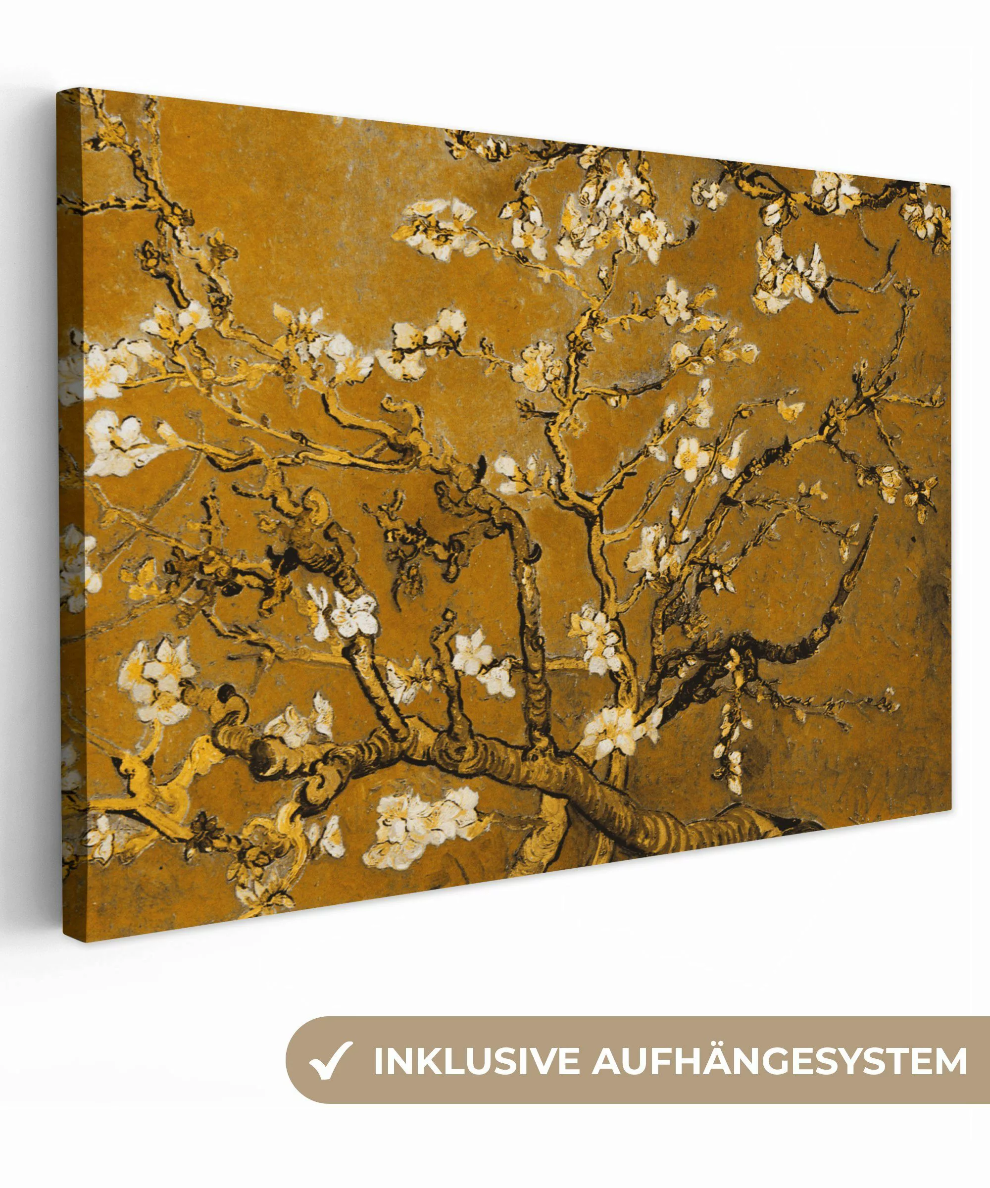 OneMillionCanvasses® Leinwandbild Mandelblüte - Kunst - günstig online kaufen