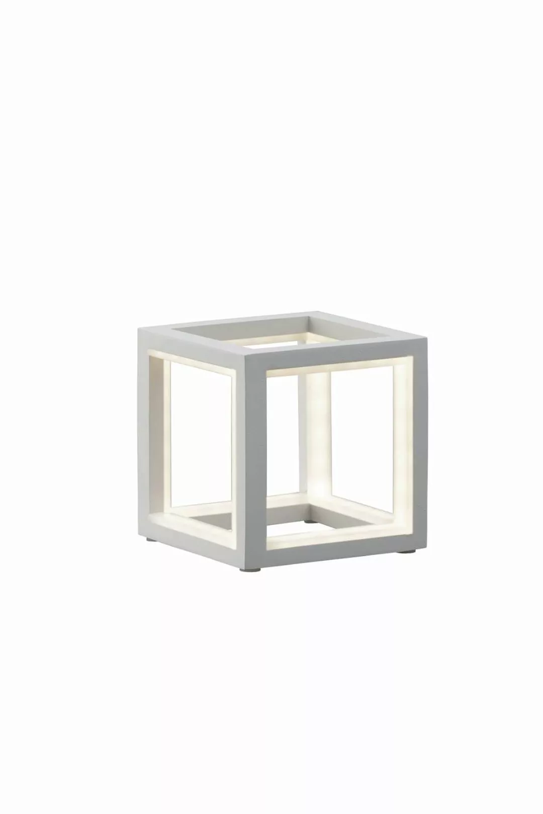 LED Tischleuchte "Delux" 12x12 cm Weiß günstig online kaufen