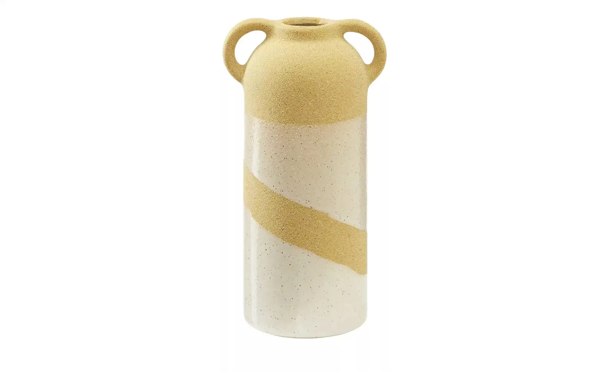 Vase ¦ gelb ¦ Steingut ¦ Maße (cm): H: 20,7  Ø: 10.6 Accessoires > Vasen - günstig online kaufen