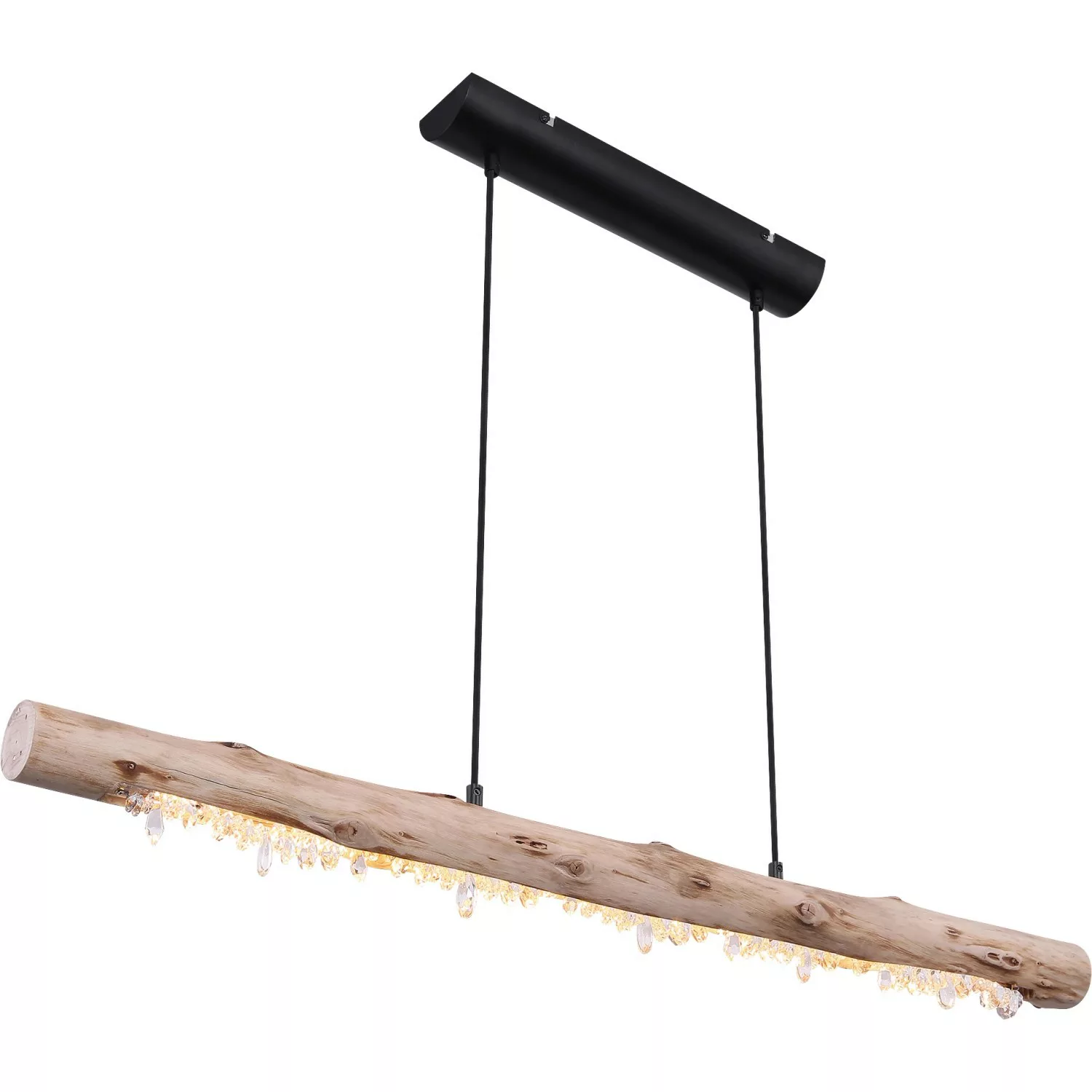 LED-Hängelampe Felicitas aus Holz, Länge 100 cm günstig online kaufen