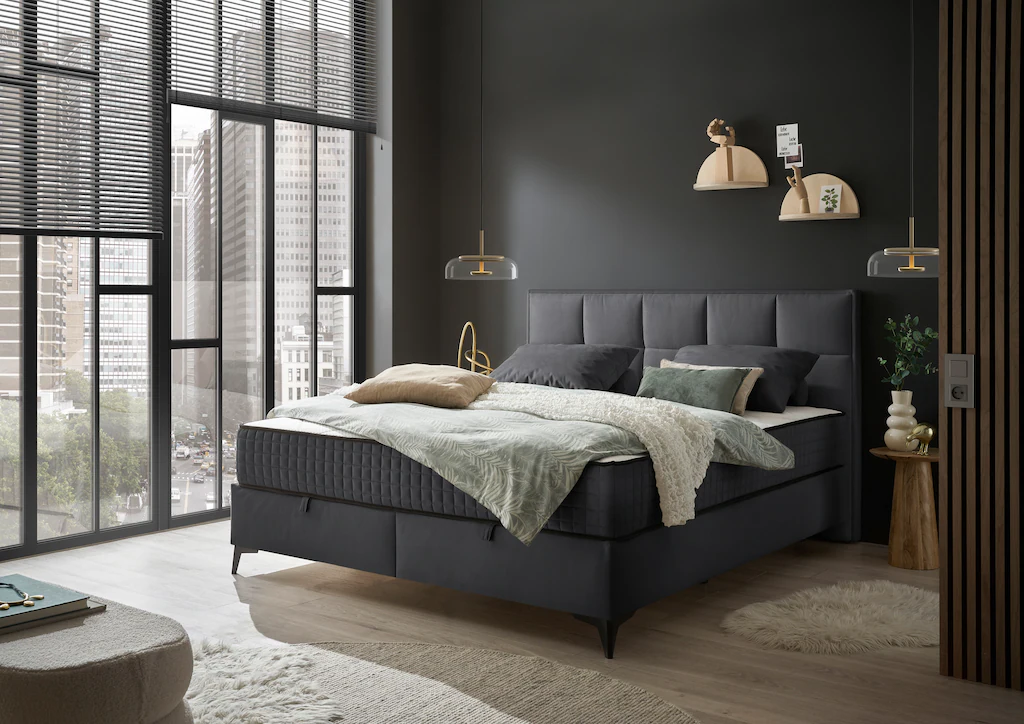 ED EXCITING DESIGN Boxbett "Monroe inkl. Bettkasten, erhältlich in den Brei günstig online kaufen