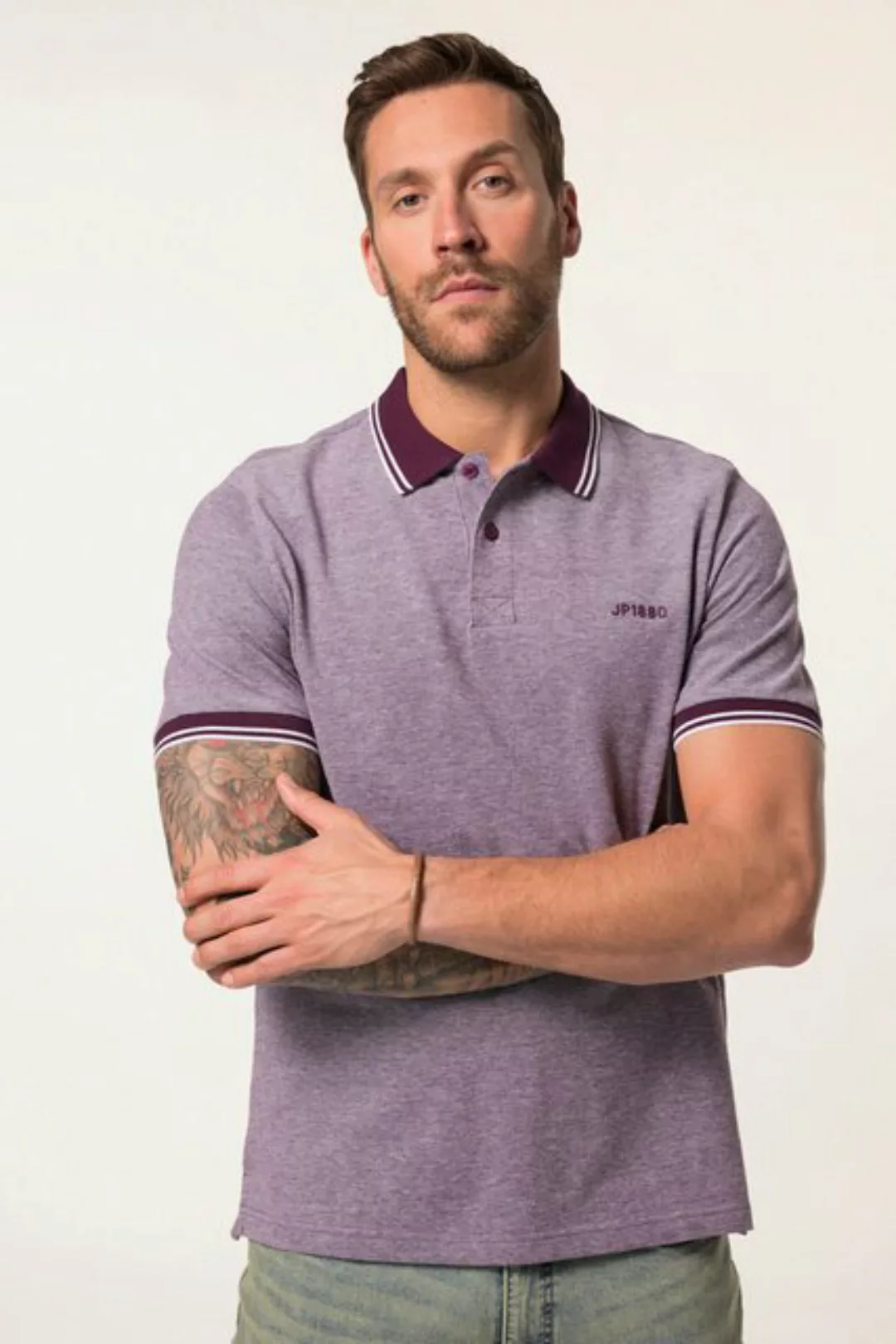 JP1880 Poloshirt JP 1880 Poloshirt Halbarm Piqué bis 8 XL günstig online kaufen