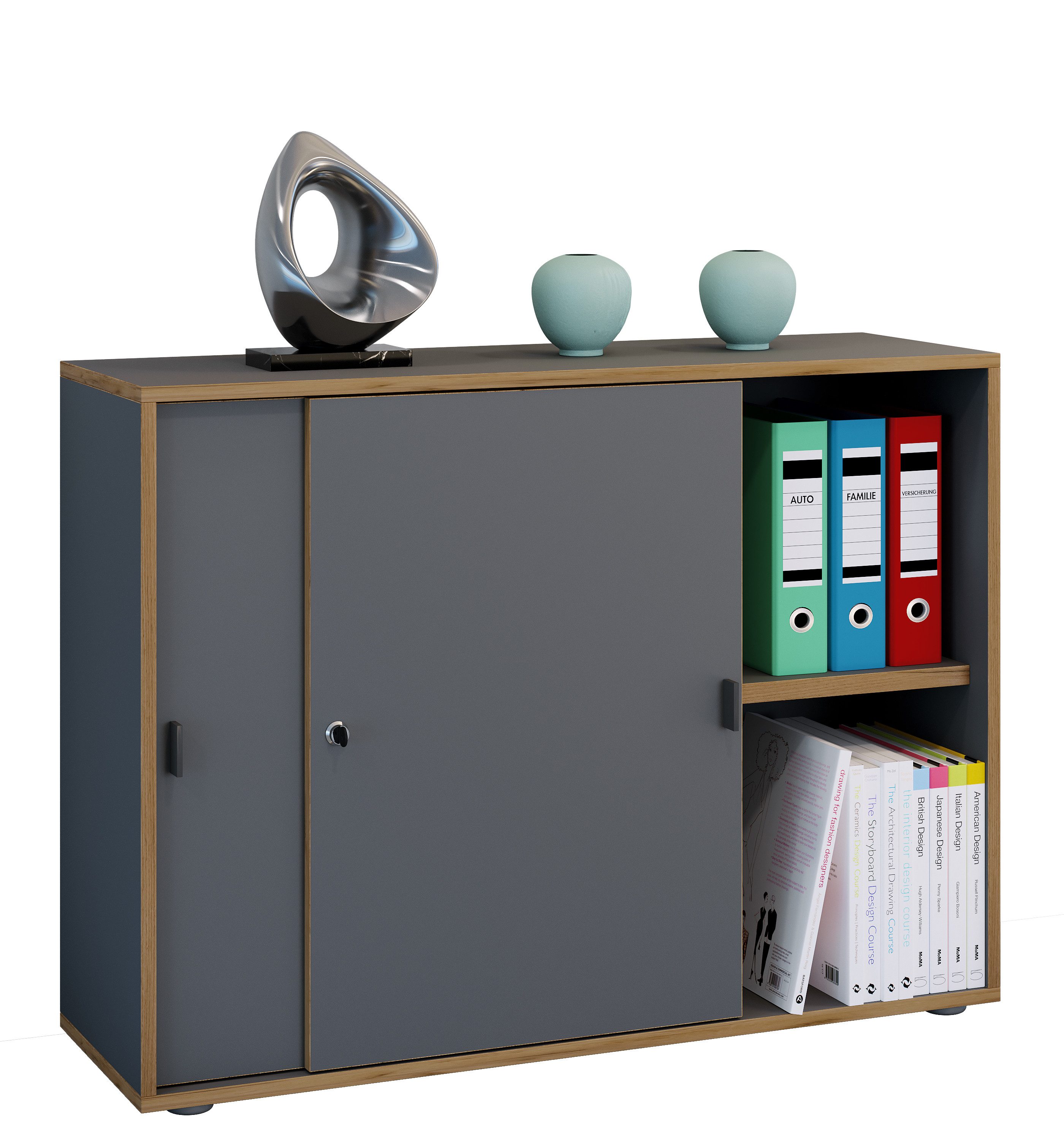 VCM Aktenschrank Büroschrank Aktenschrank Schiebetüren Salia günstig online kaufen