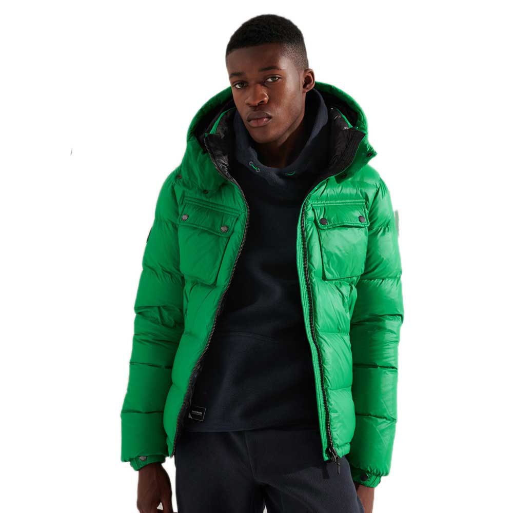 Superdry Mountain Hooded Down Jacke M Bright Green günstig online kaufen