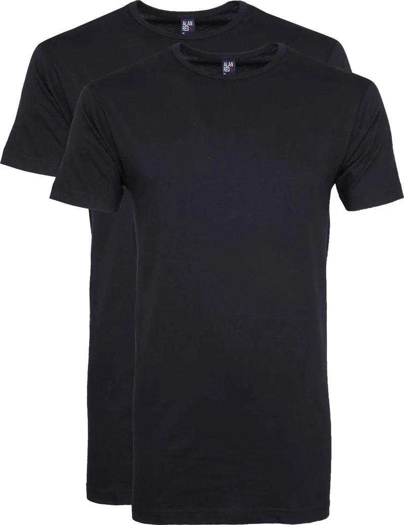 Alan Red Extra Lang T-Shirts Derby Navy (2-Pack) - Größe M günstig online kaufen